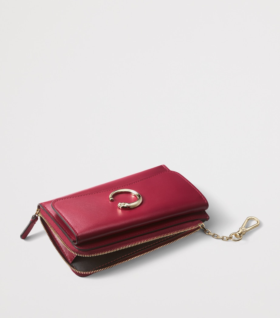 Cartier Leather Panthère de Cartier Card Holder Red Image 5