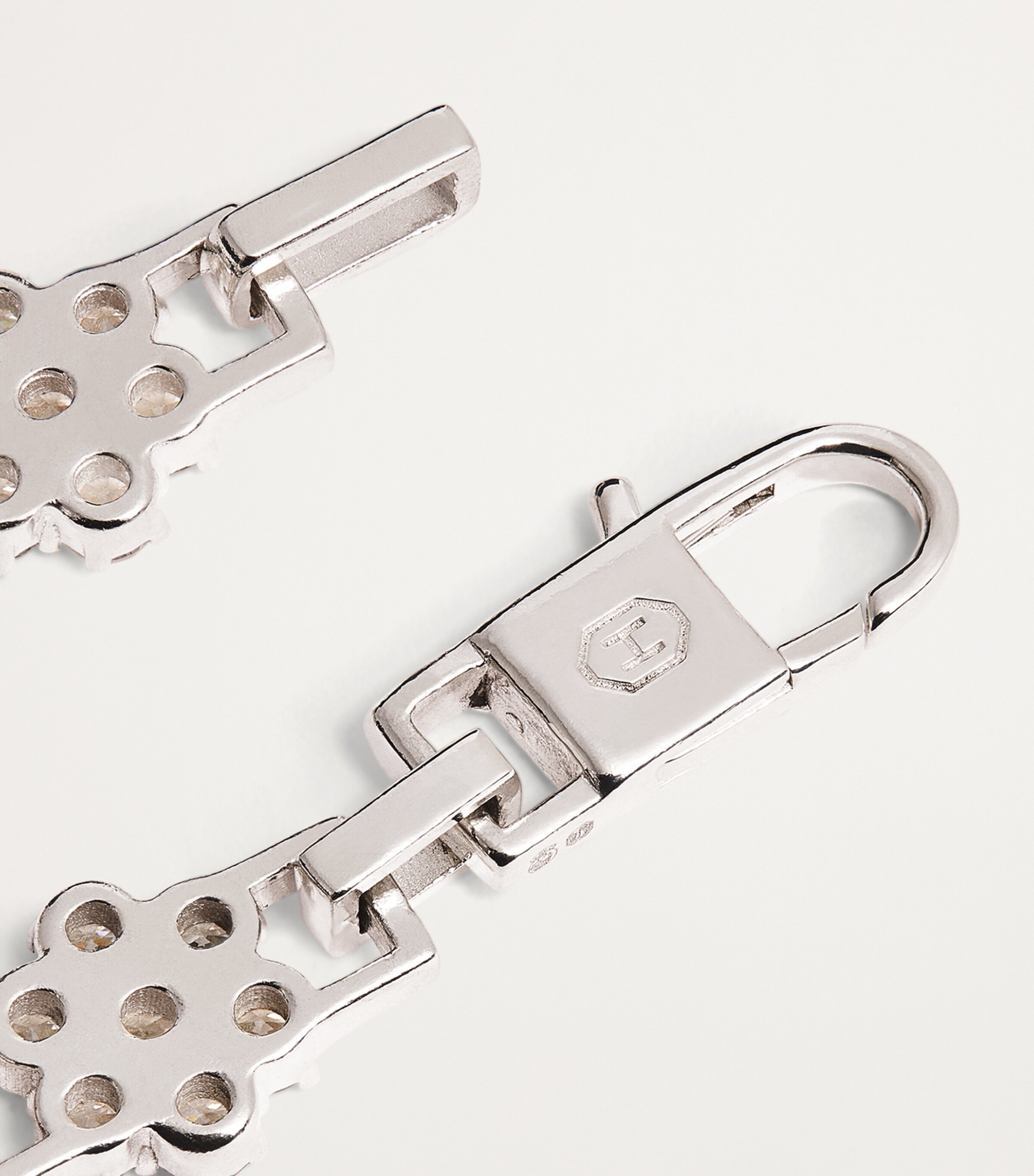 Sterling Silver Daisy Tennis Bracelet ST SLVR/WHITE Image 6