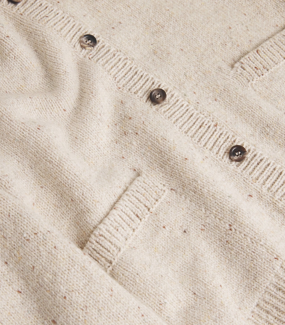 Donegal Cashmere Cardigan 006334 CREAM DN DNGL Image 5