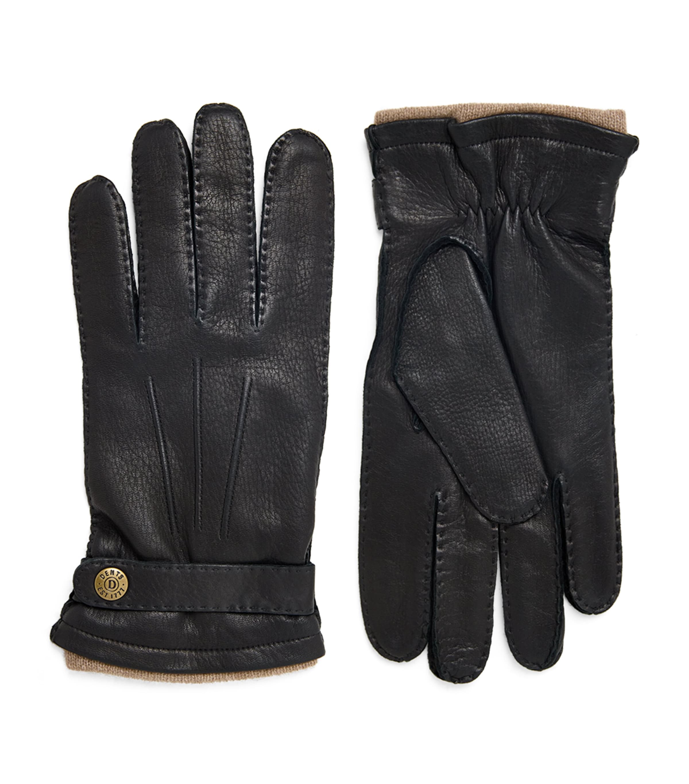 Deerskin-Cashmere Gloucester Gloves BLACK Image 1