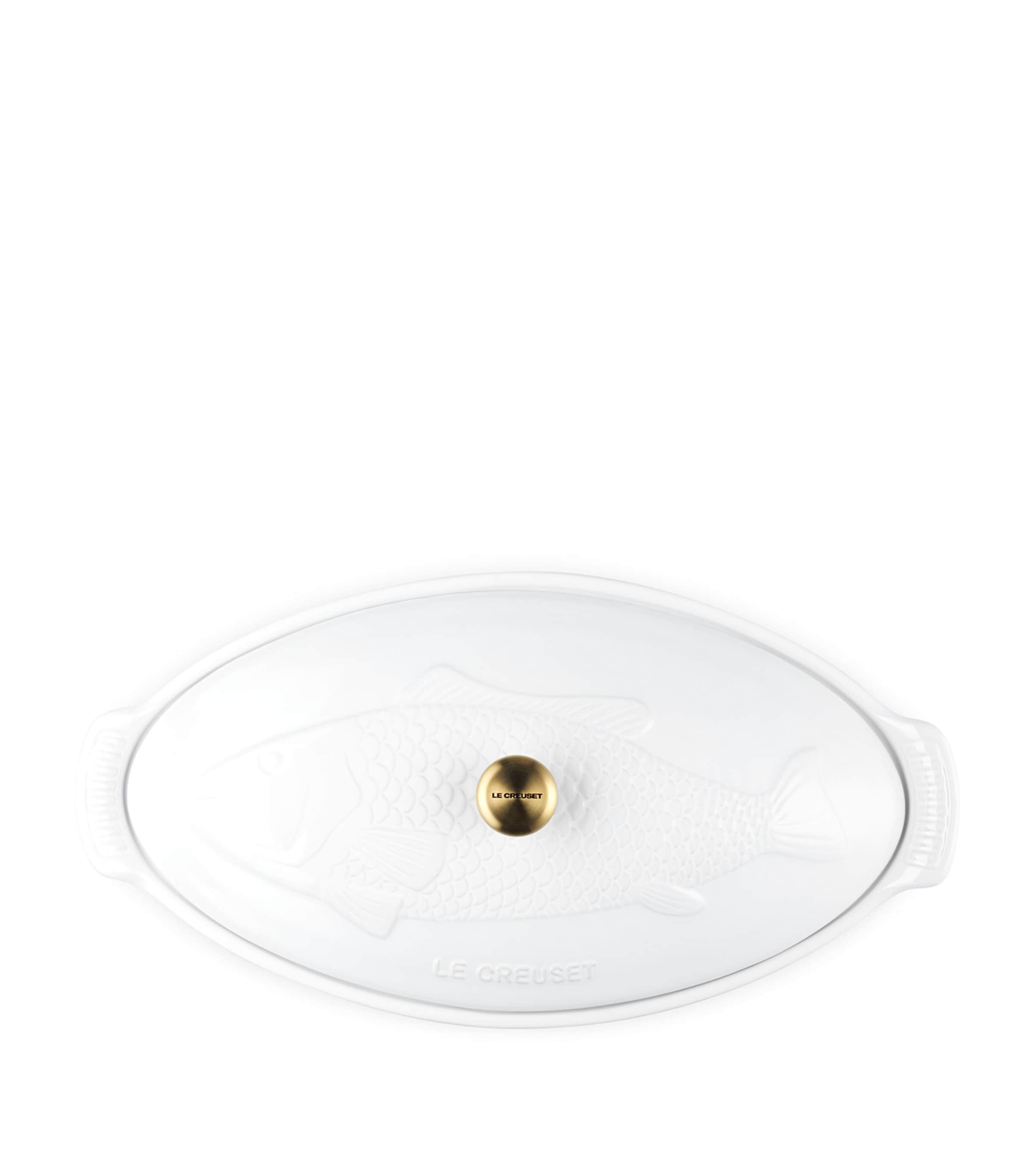 Le Creuset Heritage Fish Baker 34cm – Sea Salt Stoneware Dish, 1.6L Capacity, With Box, Stoneware Coating