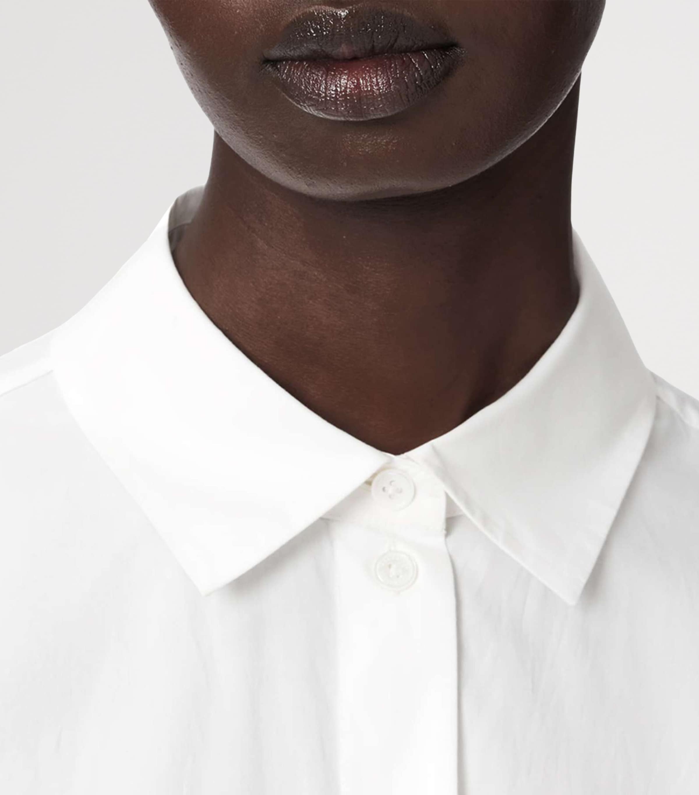 AllSaints Womens Organic Cotton Kristi Shirt Dress Optic White Image 6