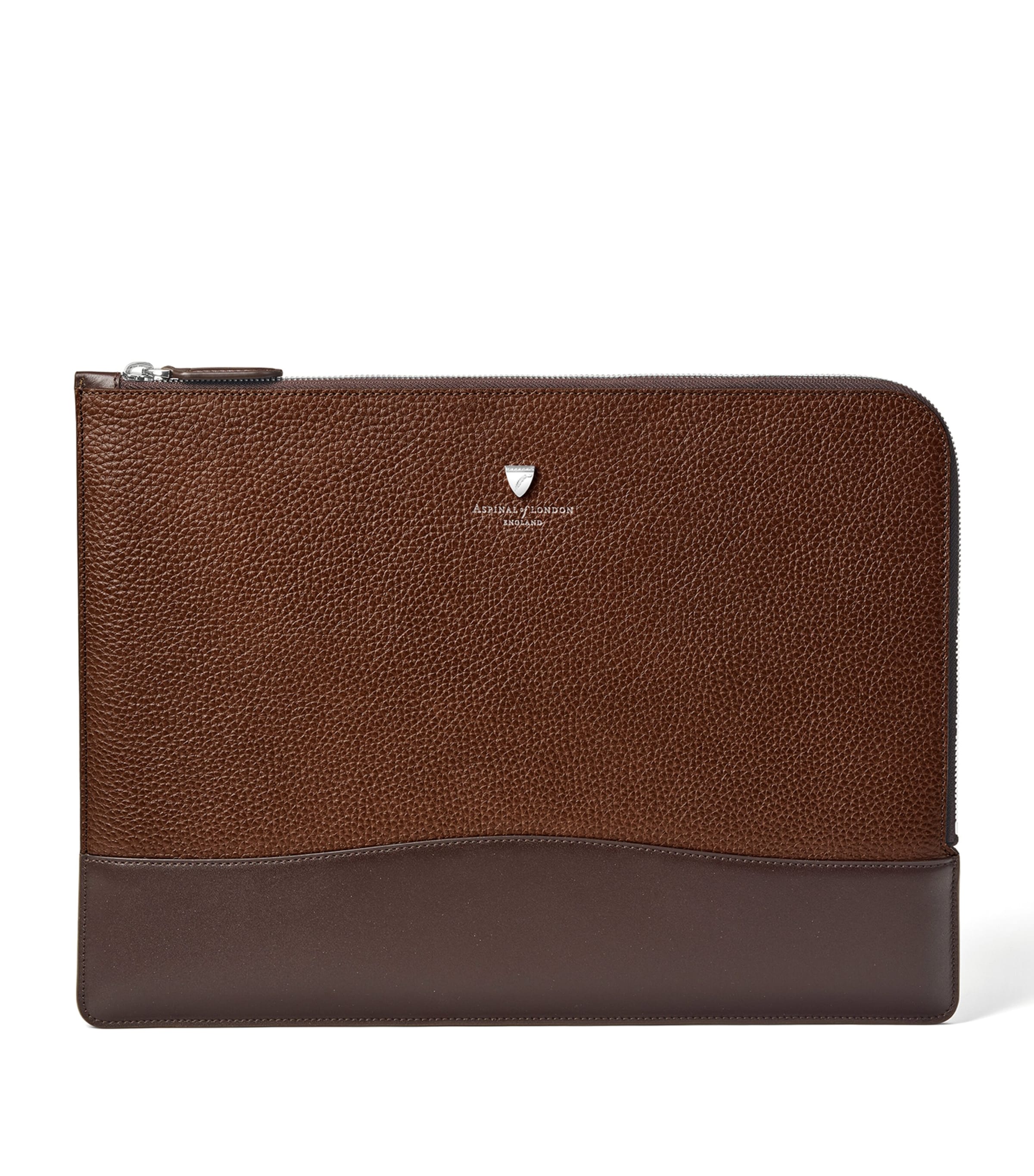 Aspinal Of London Leather Mount Street Laptop Case In Brown