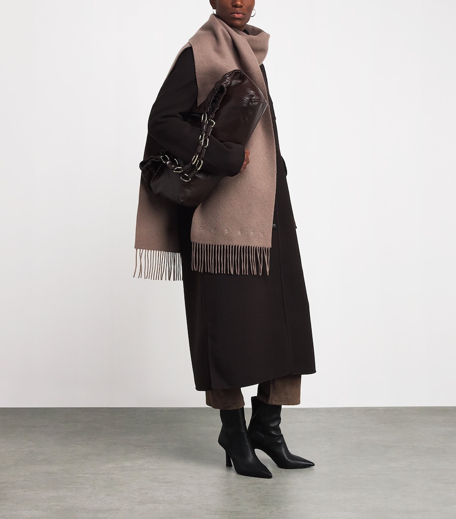 Wool Cecile Scarf MUSHROOM Image 3