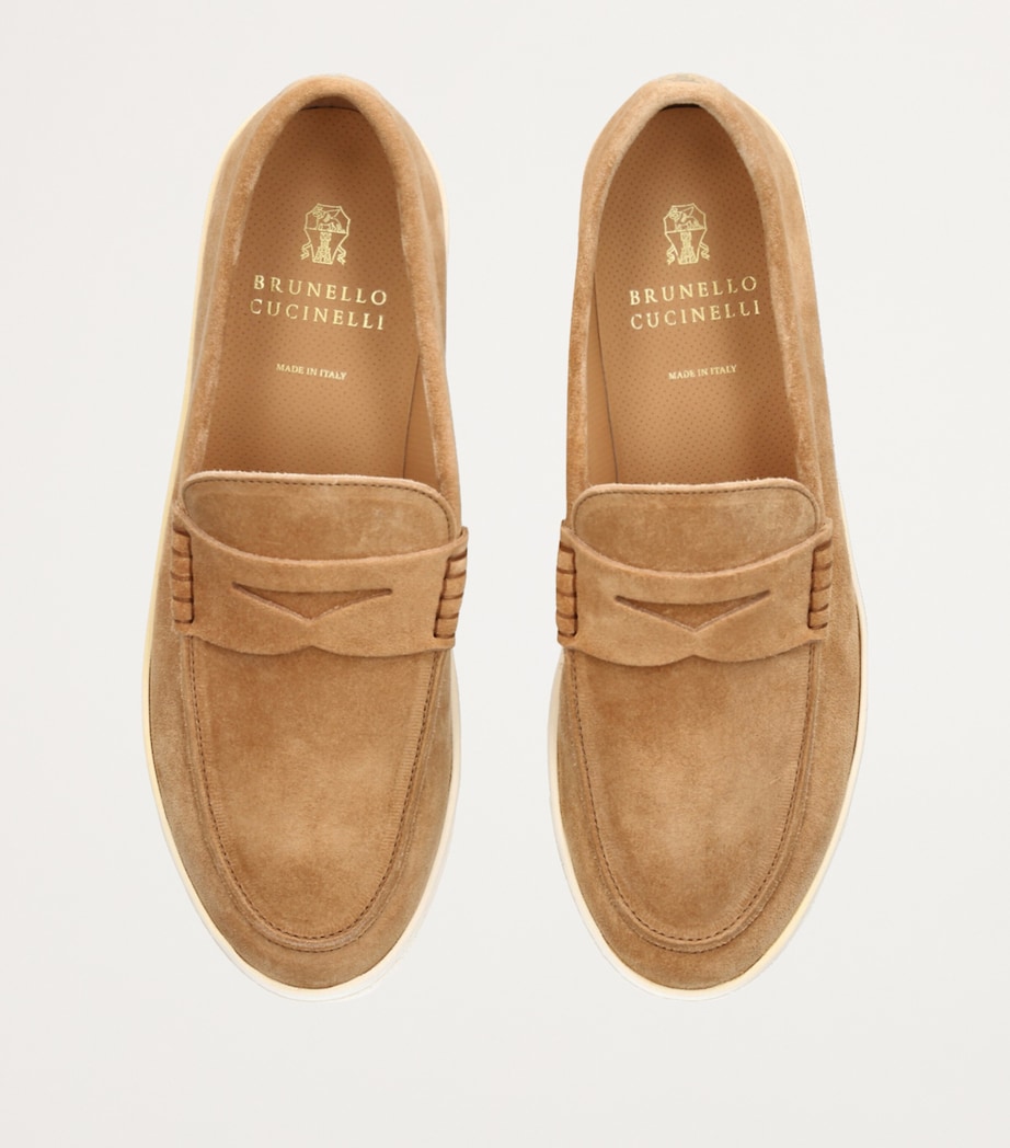 Suede Hybrid Loafers CAMEL Image 4