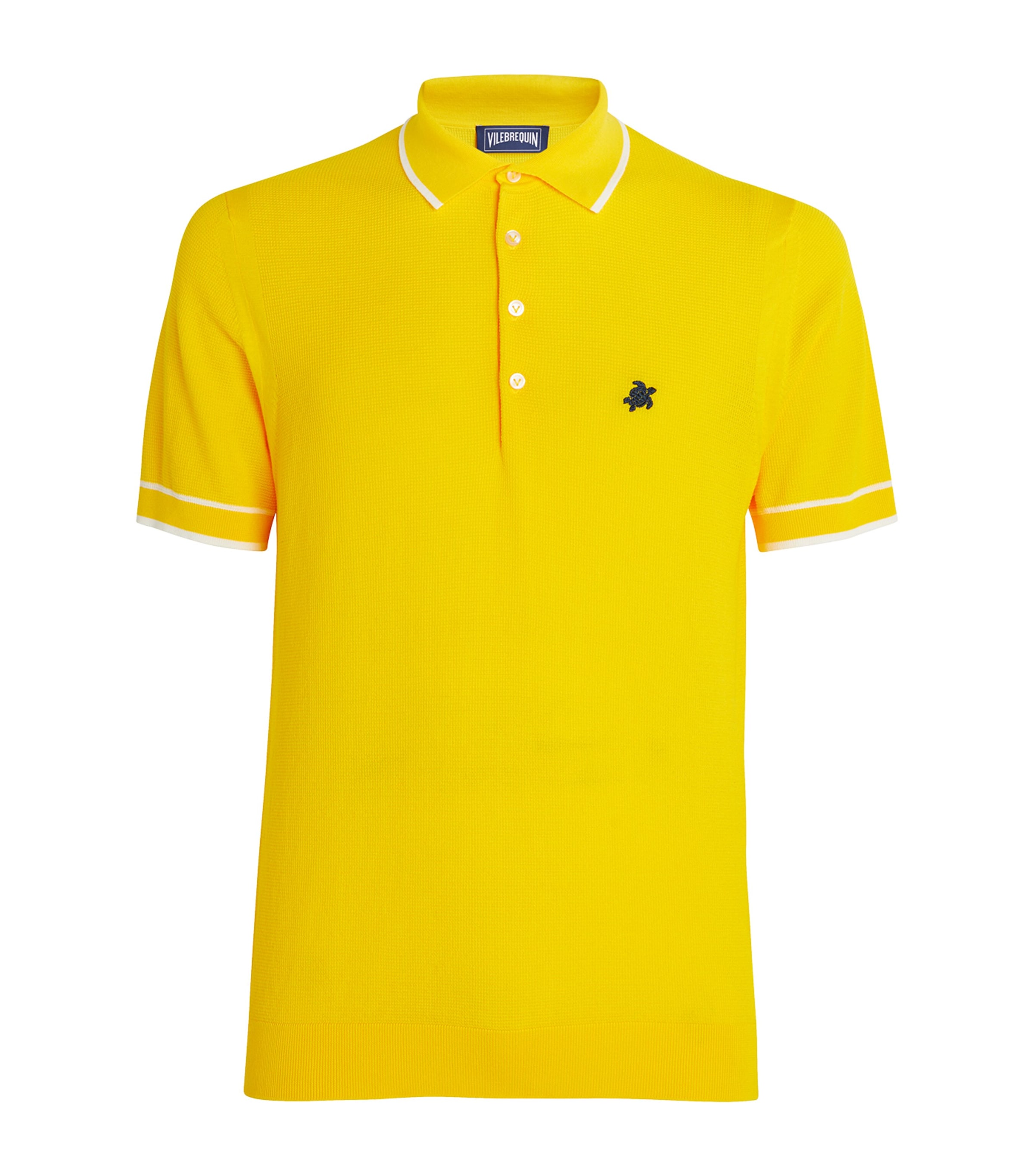 Shop Vilebrequin Cotton Pezou Polo Shirt In Yellow