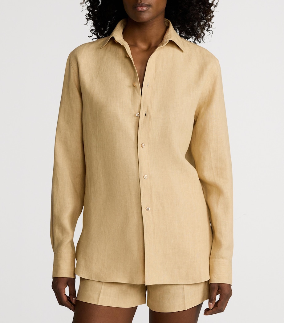 Linen Adrien Shirt LIGHT SAND Image 9