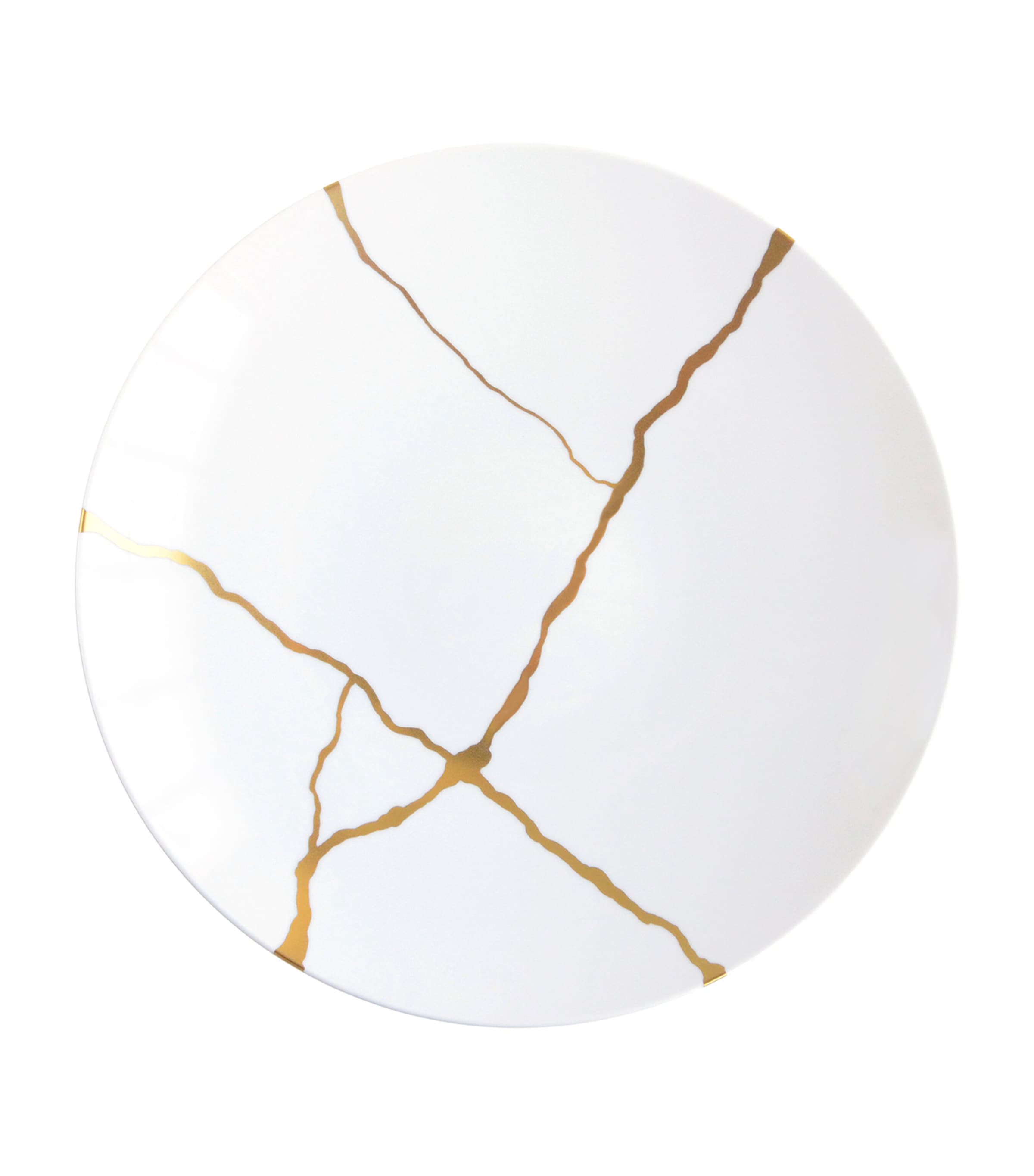 Bernardaud Set of 12 Kintsugi Dinner Plates (26cm) Or Image 5