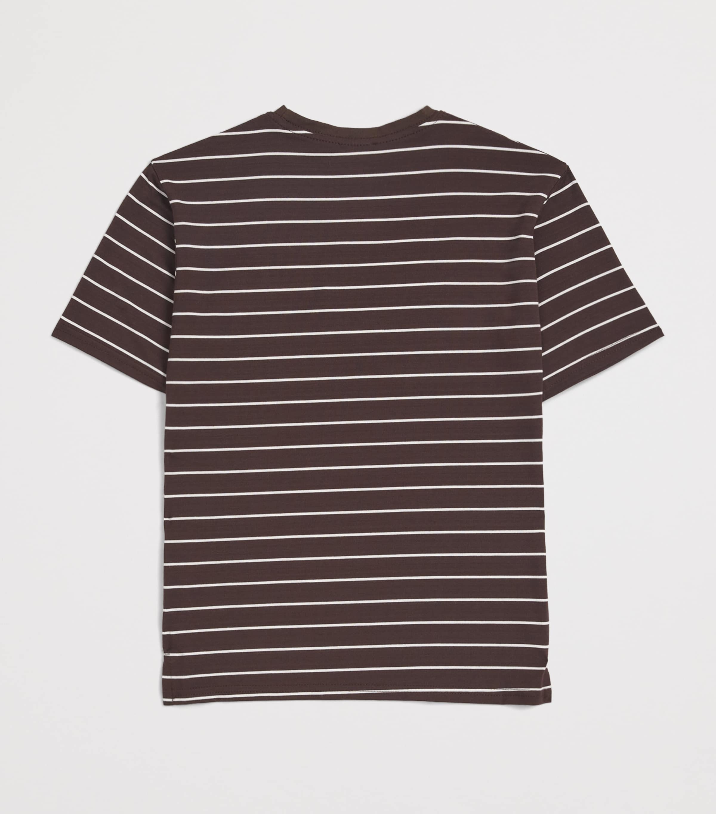 Homebody Kids Stripe Pyjama Top (4-16 Years) Coffee Bean Stripe Image 2