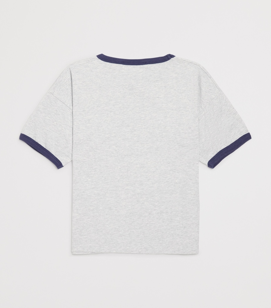 Organic Cotton Mr Pickles T-Shirt (6-7 Years) HEATHER GREY Image 2