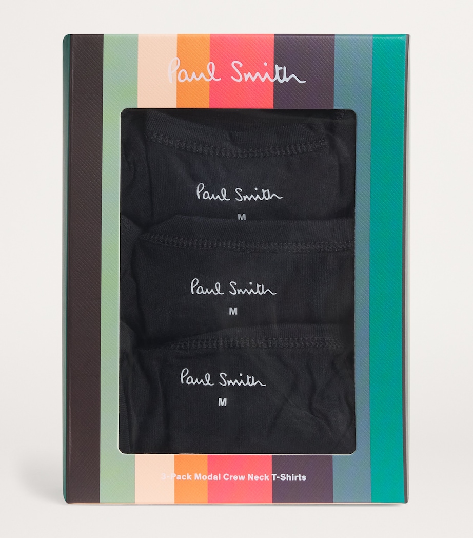 Modal-Blend Lounge T-Shirt (Pack of 3) 79 BLACK Image 4