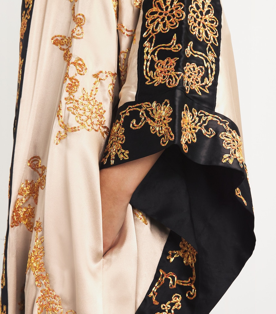 Silk Embroidered Robe PCH PARCHMENT Image 6