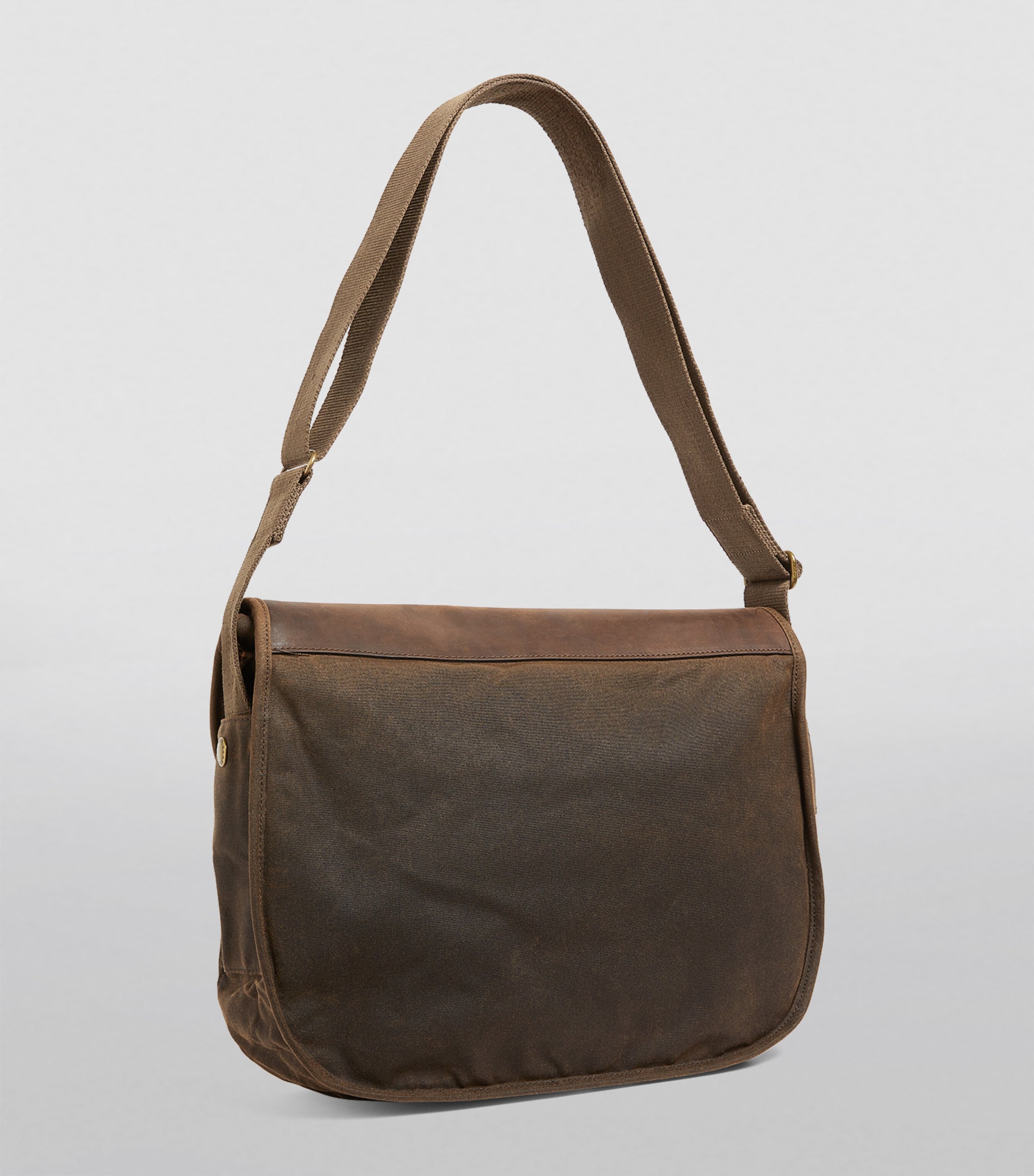 Barbour Green Waxed Tarras Messenger Bag | Harrods US