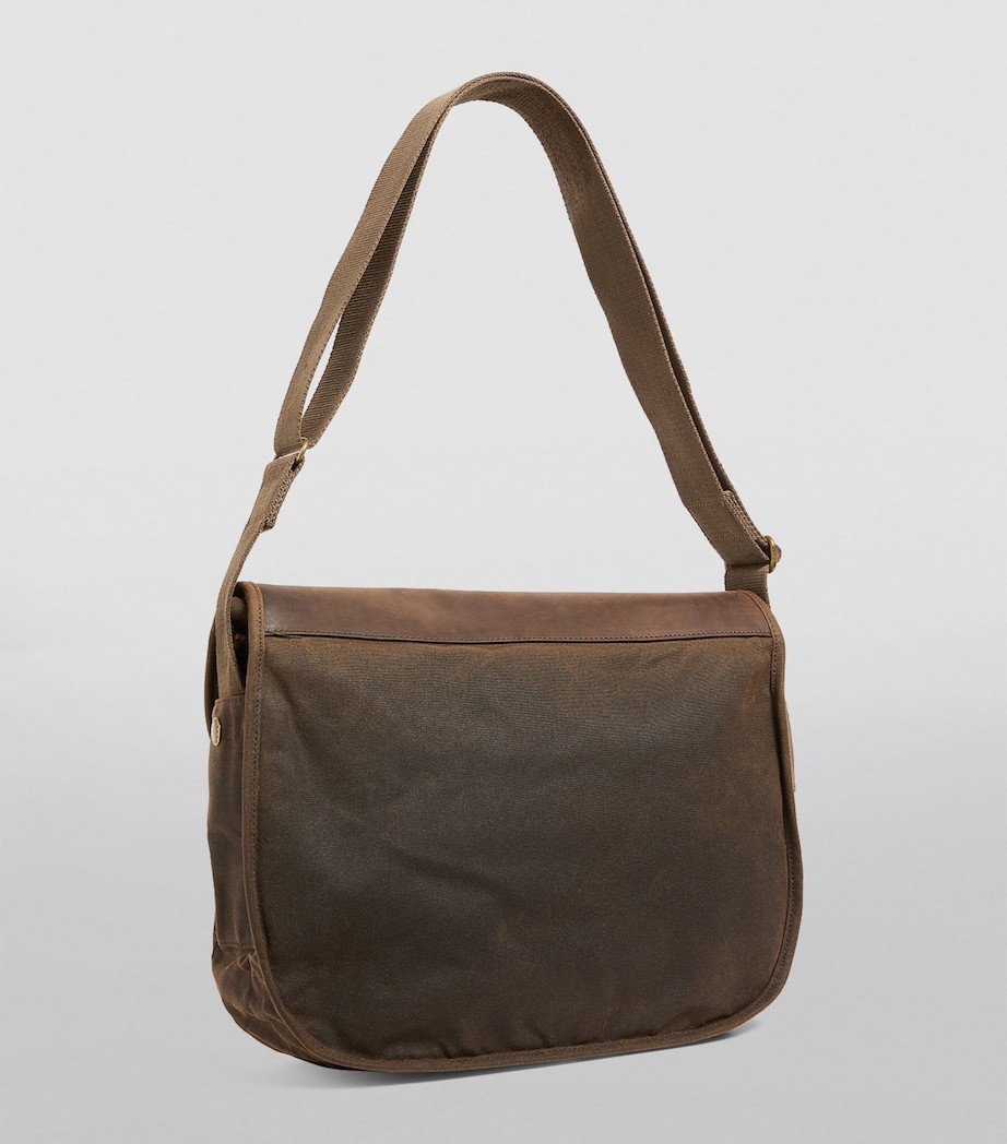 Waxed Tarras Messenger Bag OLIVE Image 9
