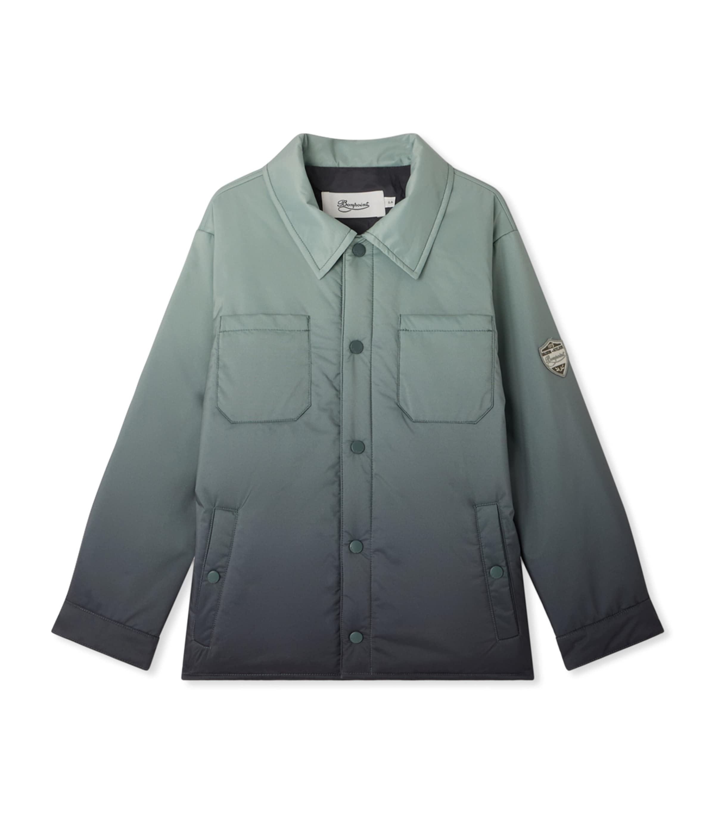 Bonpoint Ombré Laker Padded Overshirt (10-14 Years) Upb Emeraude Image 1