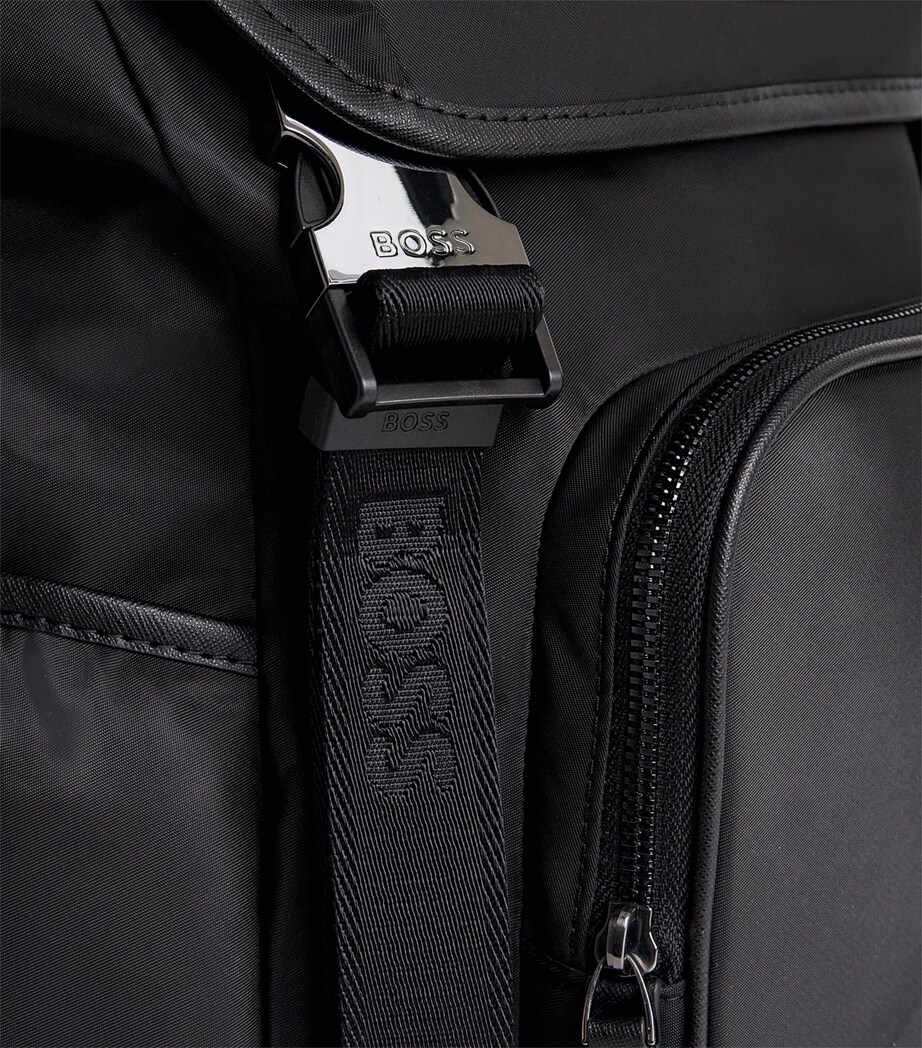 BOSS Twill Icon Backpack Black Image 6