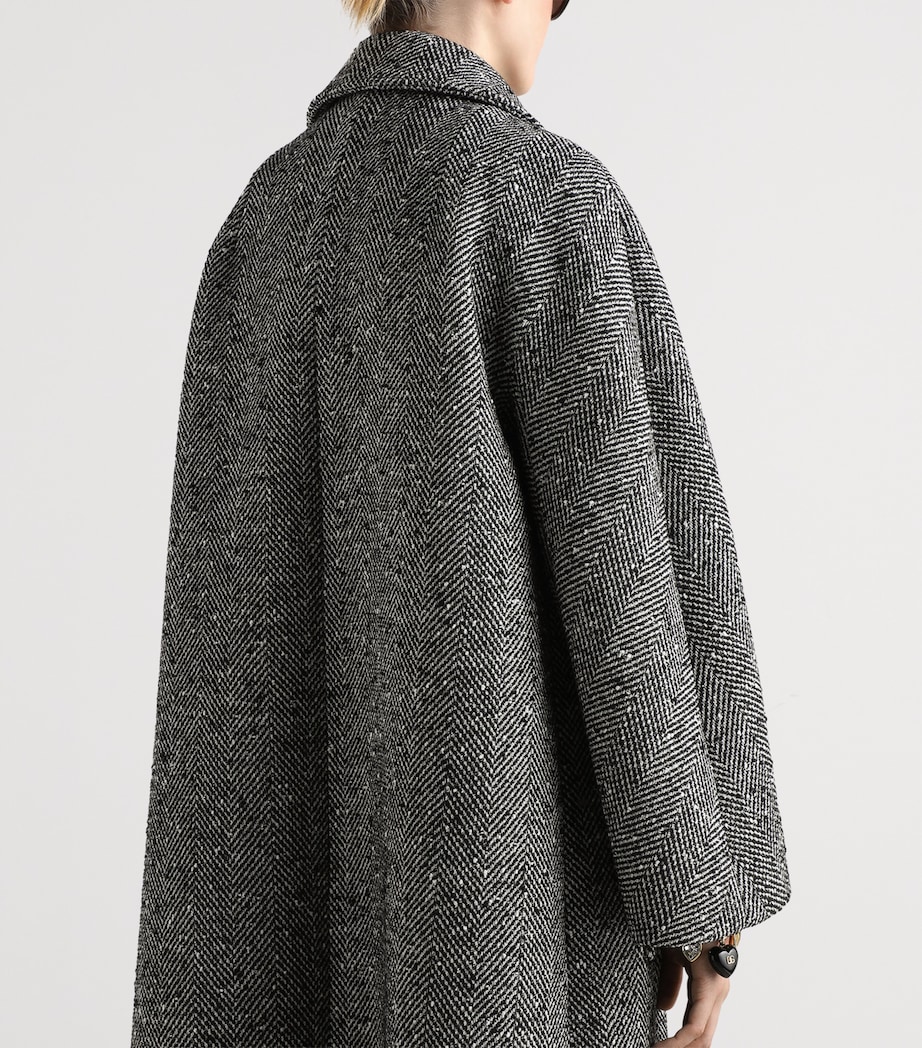 Virgin Wool Herringbone Overcoat S8030-FANTASY (NOT P Image 3