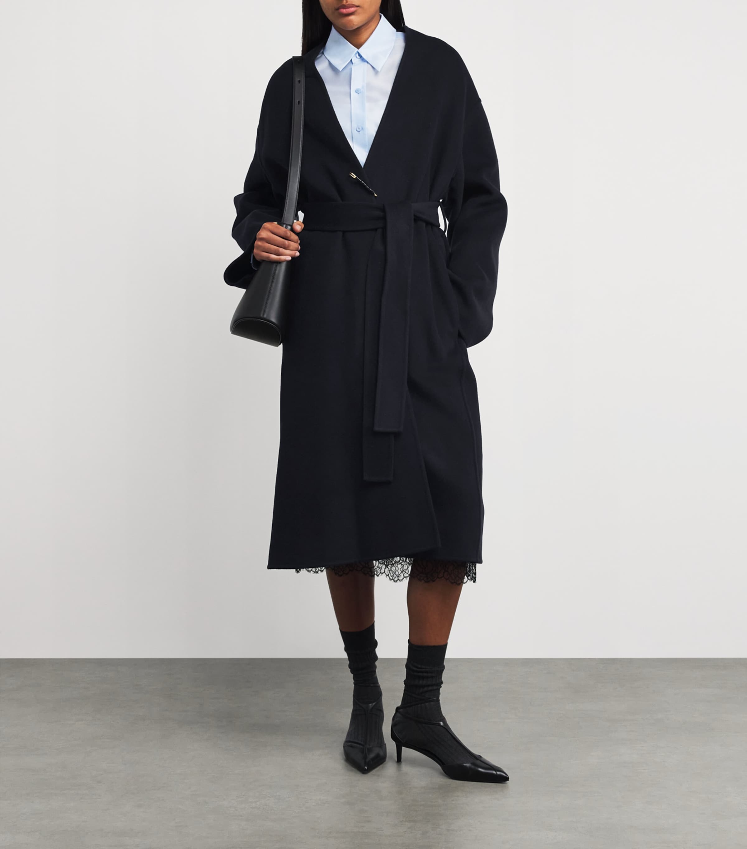 Wool-Cashmere Wrap Coat MIDNIGHT Image 2