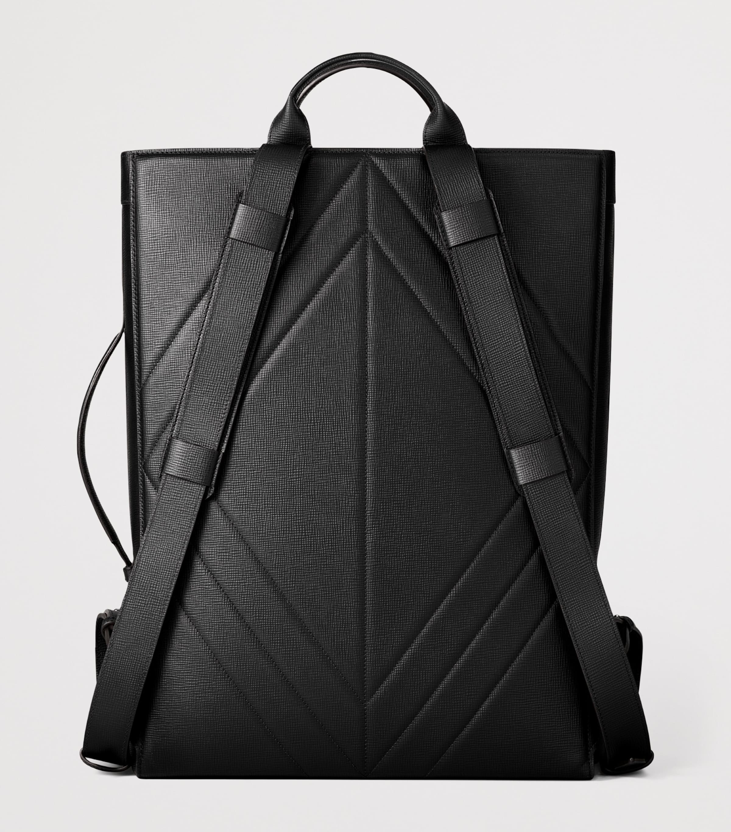 Cartier Leather Losange Backpack Black Image 3