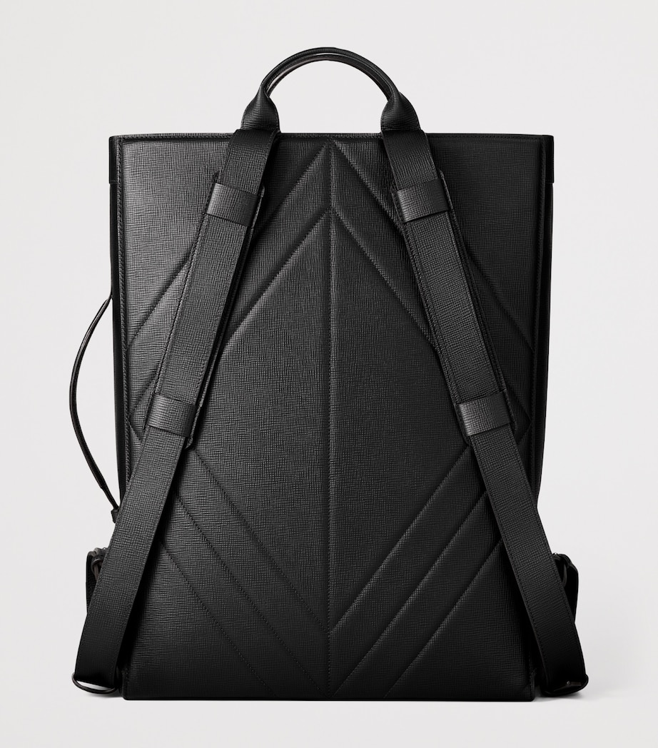 Cartier Leather Losange Backpack Black Image 3