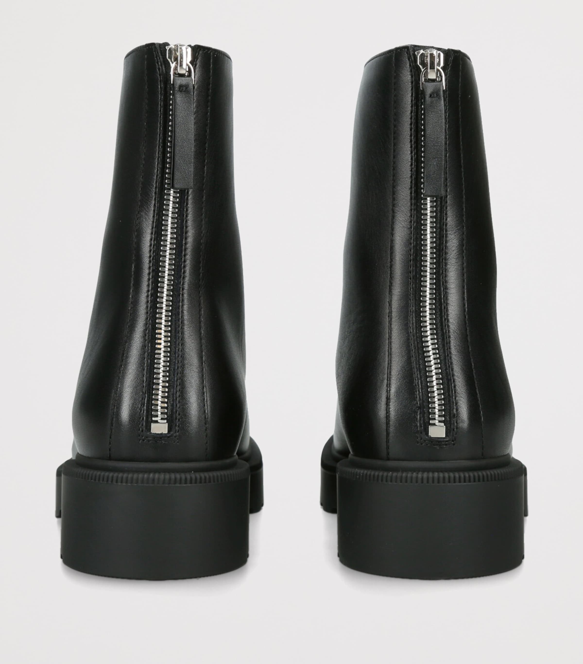 Nobilis Fast Leather Ankle Boots BLACK Image 2