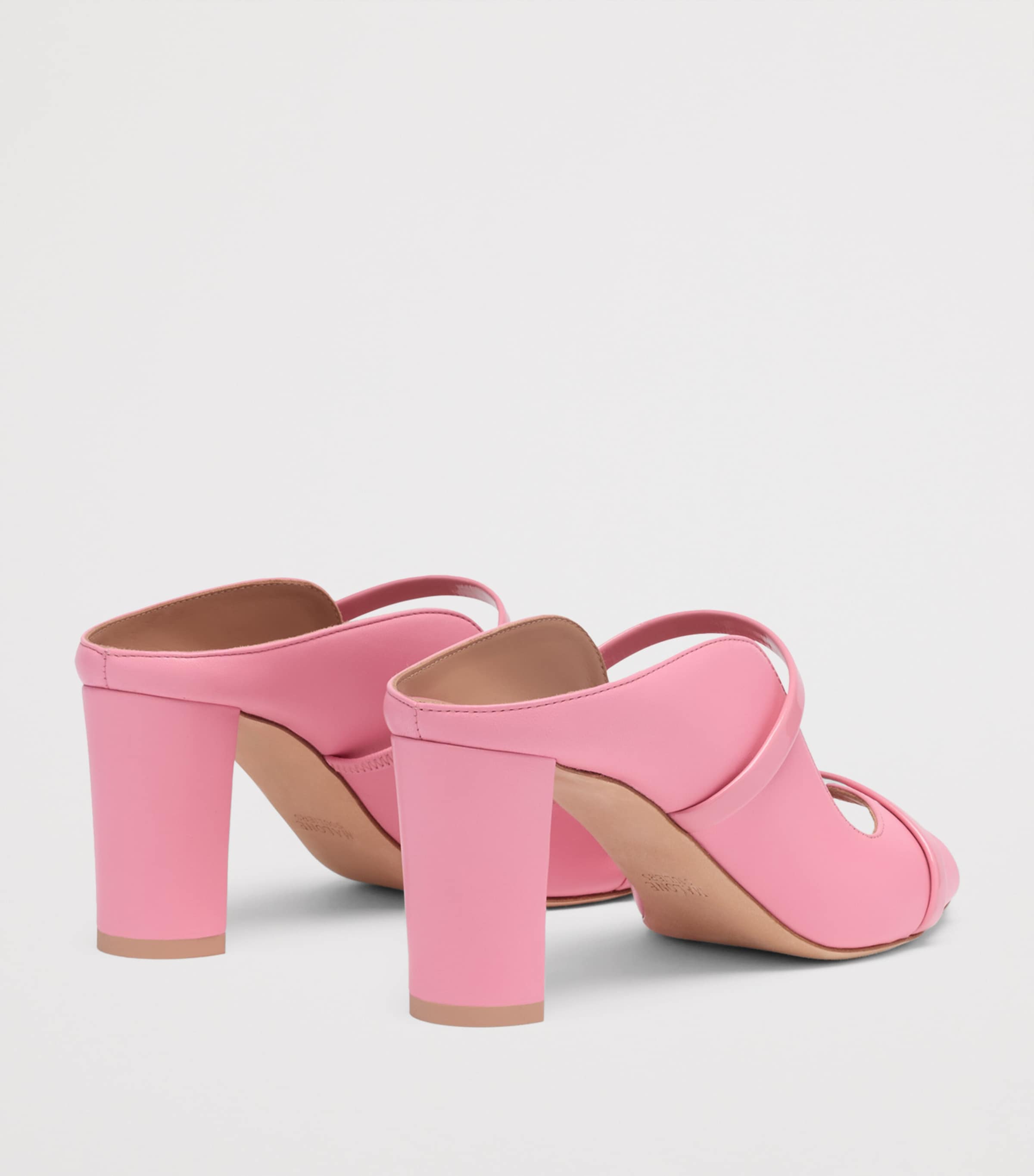 Malone Souliers Leather Norah Heeled Sandals 70 Camellia Image 4