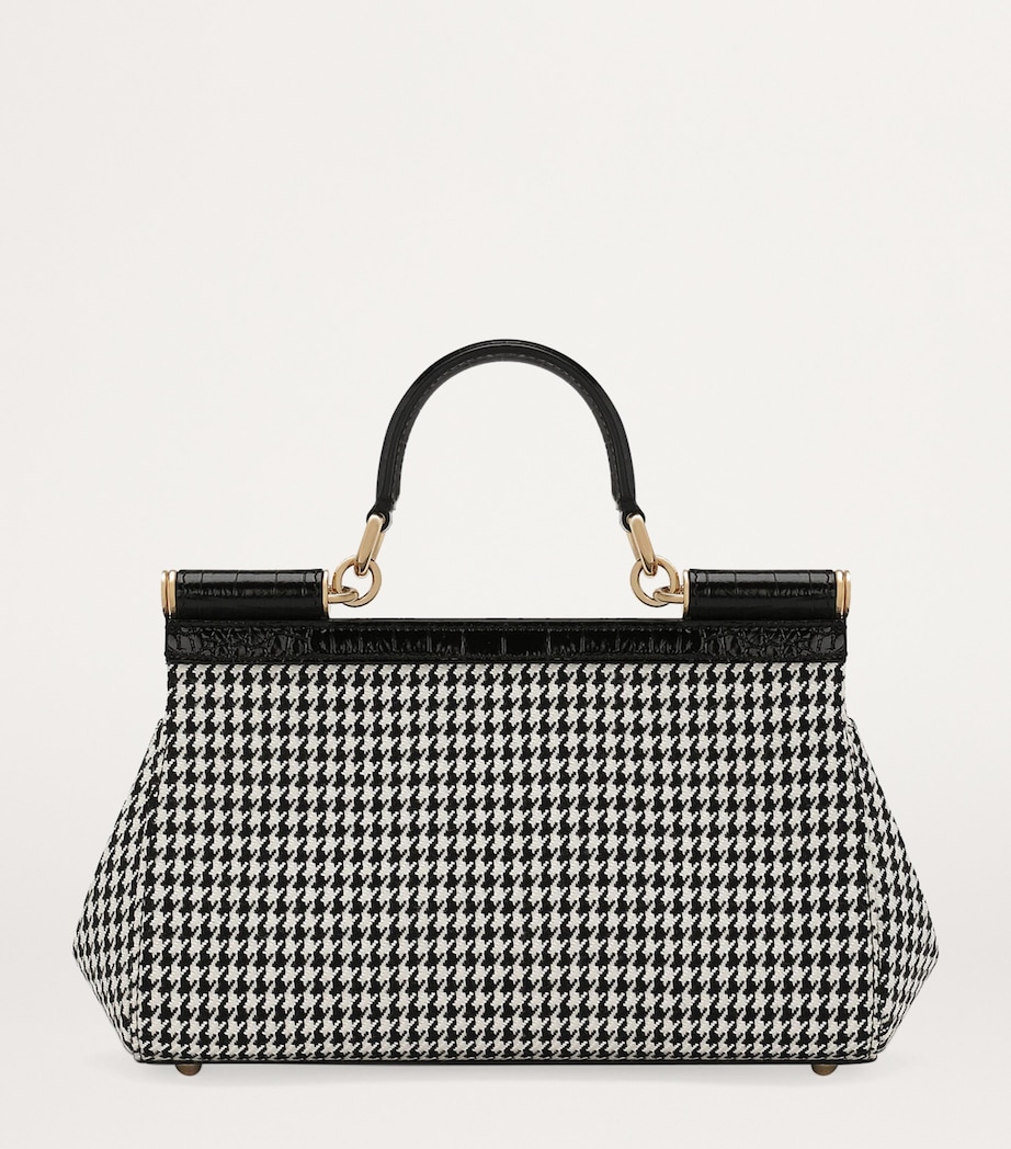 Medium Houndstooth Sicily Top-Handle Bag HW5FG-PIED POULE Image 3