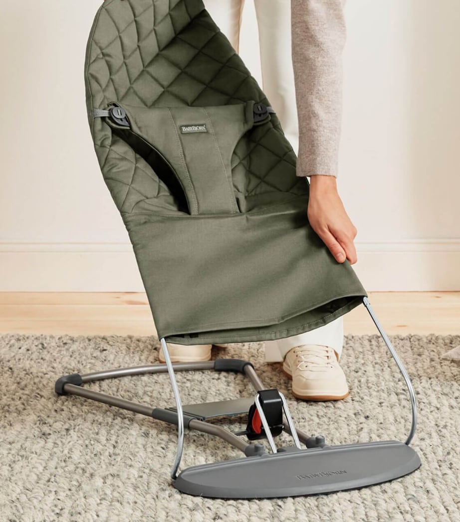 BabyBjörn 3D Jersey Bliss Baby Bouncer and Rocker Dark Green Image 5
