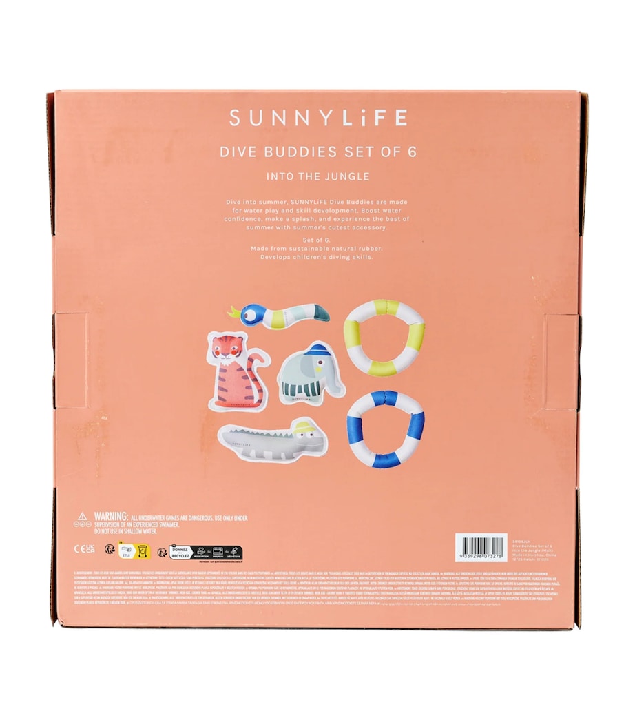 Sunnylife Kids Into the Jungle Dive Buddies (Set of 6) Multicolour Image 6