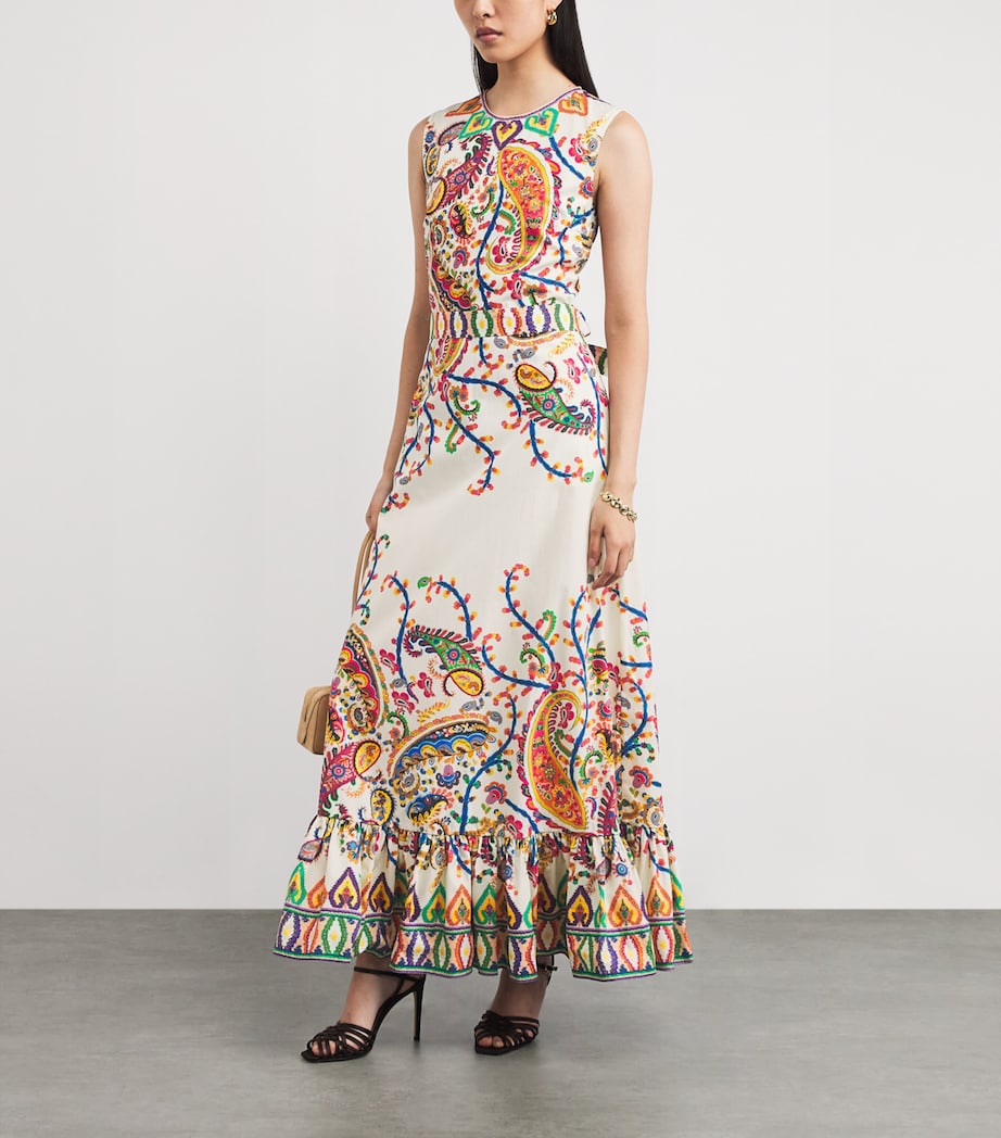 Cotton Paisley Maxi Dress X0800 Image 2