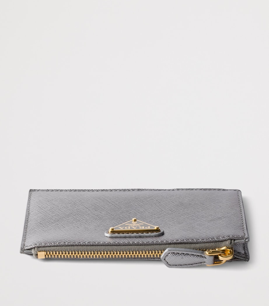 Saffiano Leather Zip-Up Card Holder F0135 Image 2