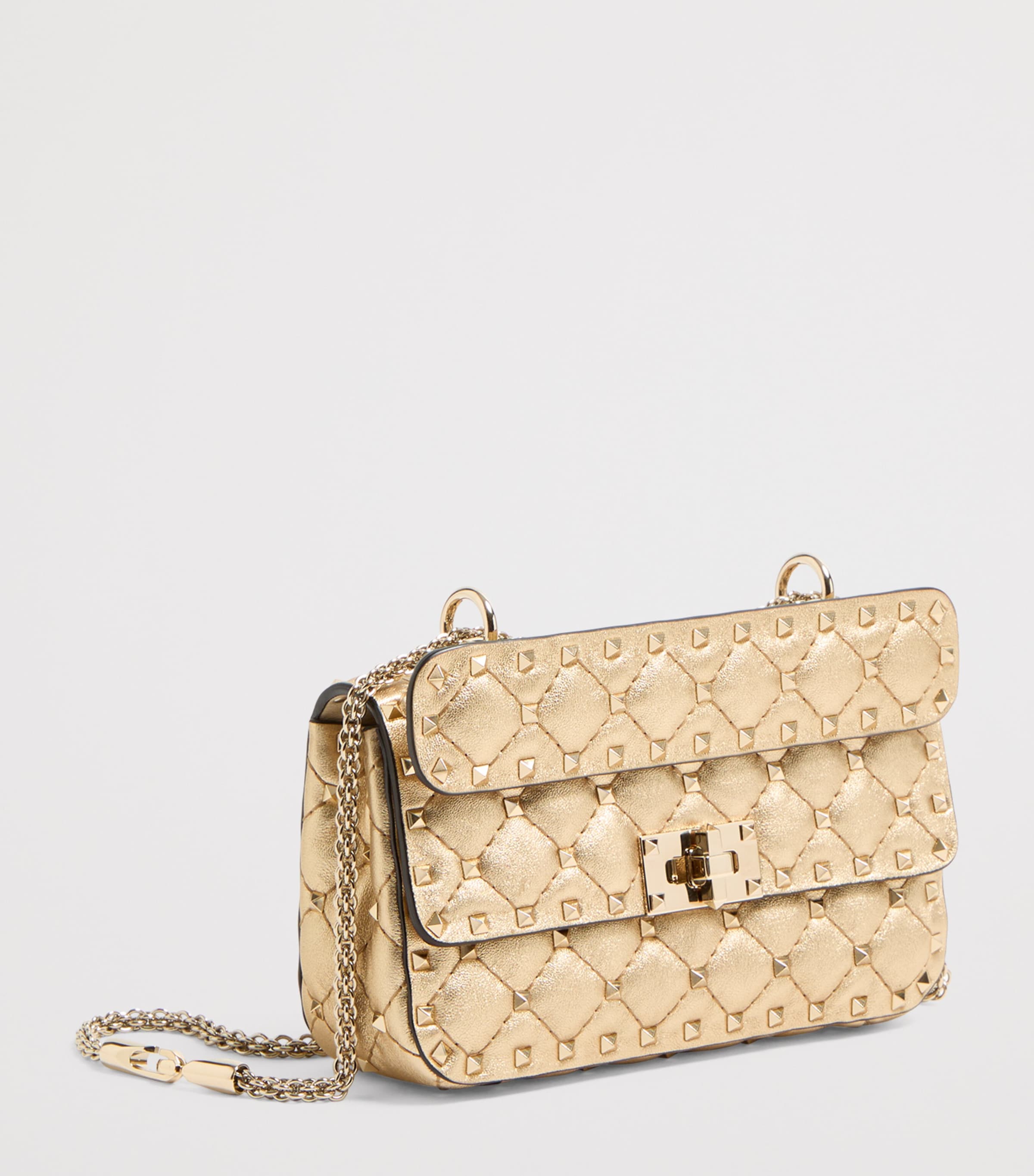 Valentino Garavani Leather Rockstud Spike Shoulder Bag