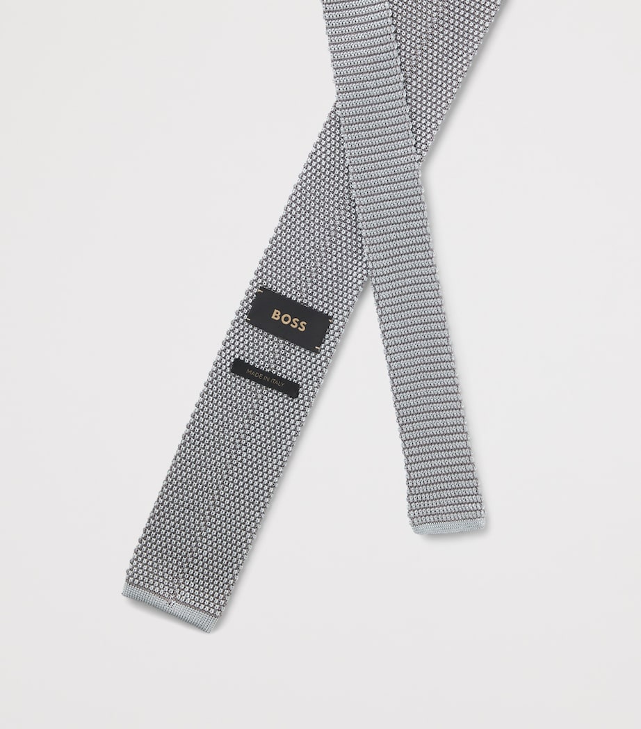 BOSS Silk Knitted Tie Image 6