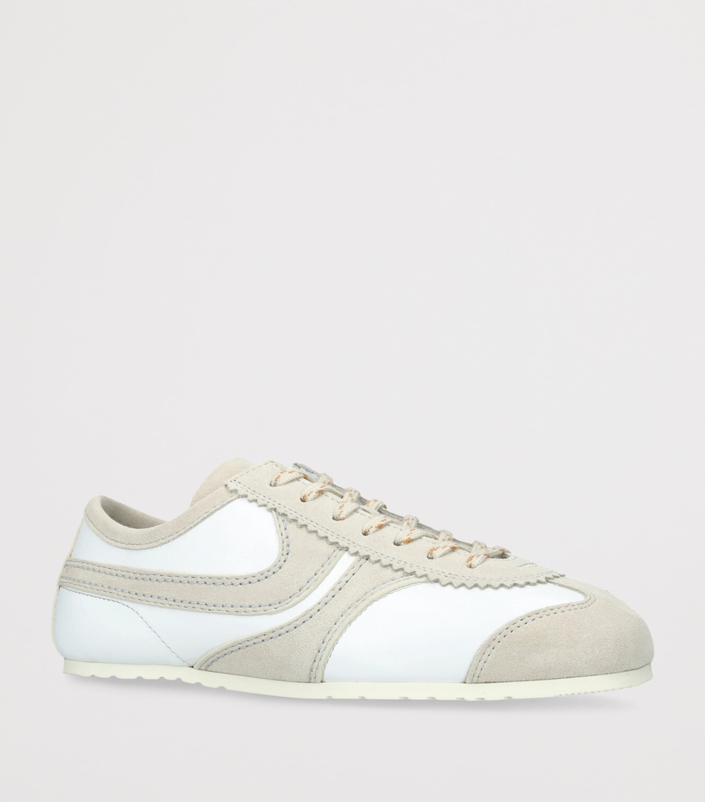 DRIES VAN NOTEN Leather Dustin Sneakers White Image 2