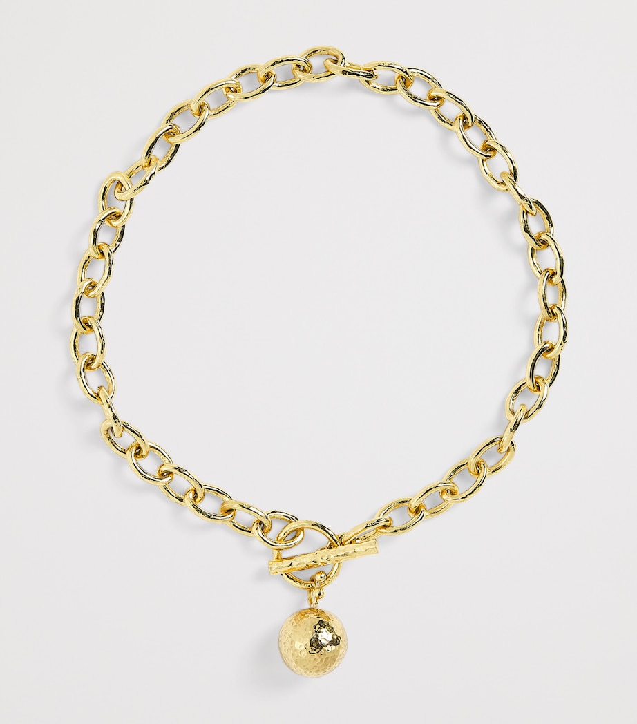 Gold-Tone Chain Necklace BRASS Image 3