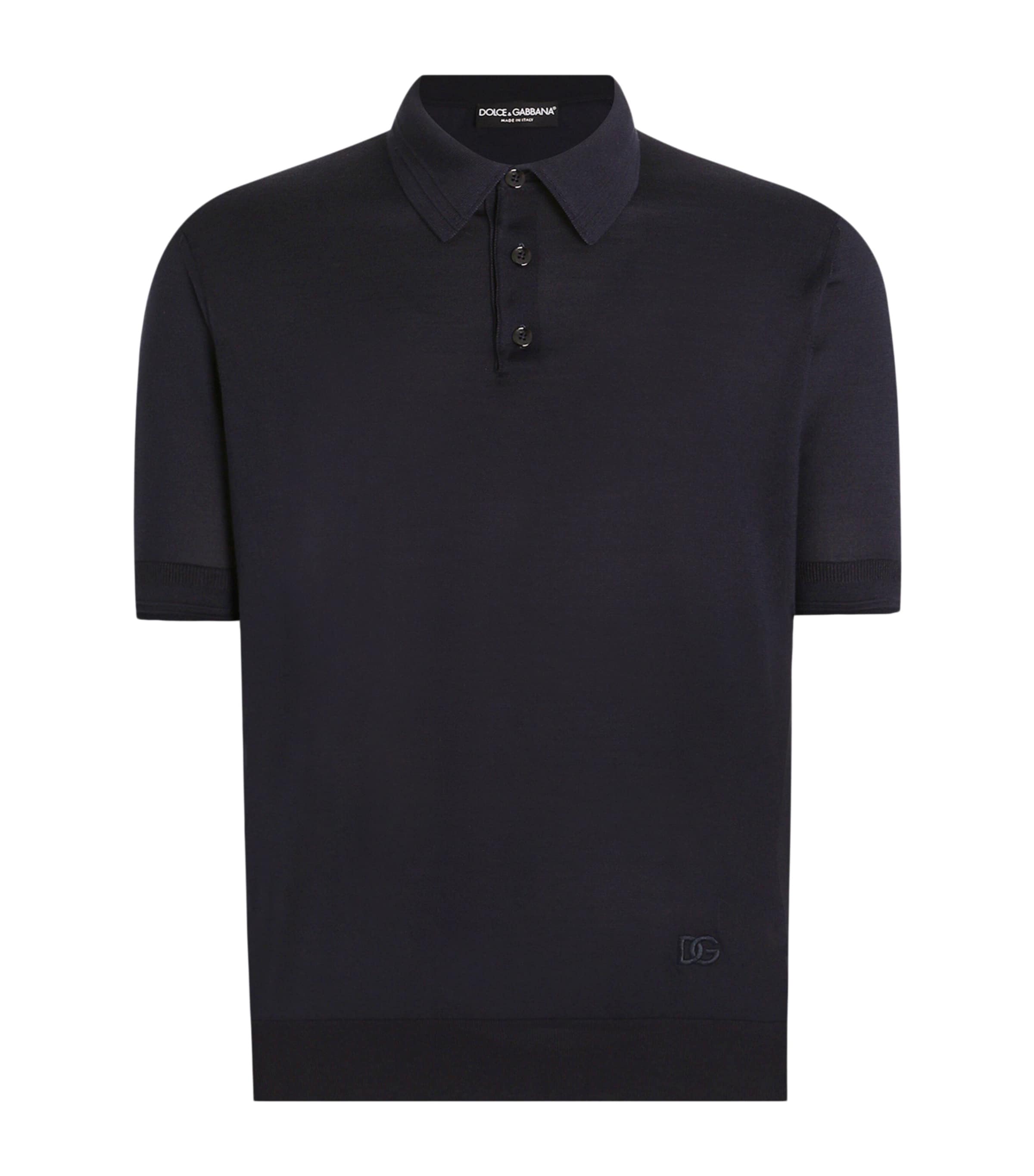 Silk Polo Shirt B1622-VERY DARK BLUE Image 1