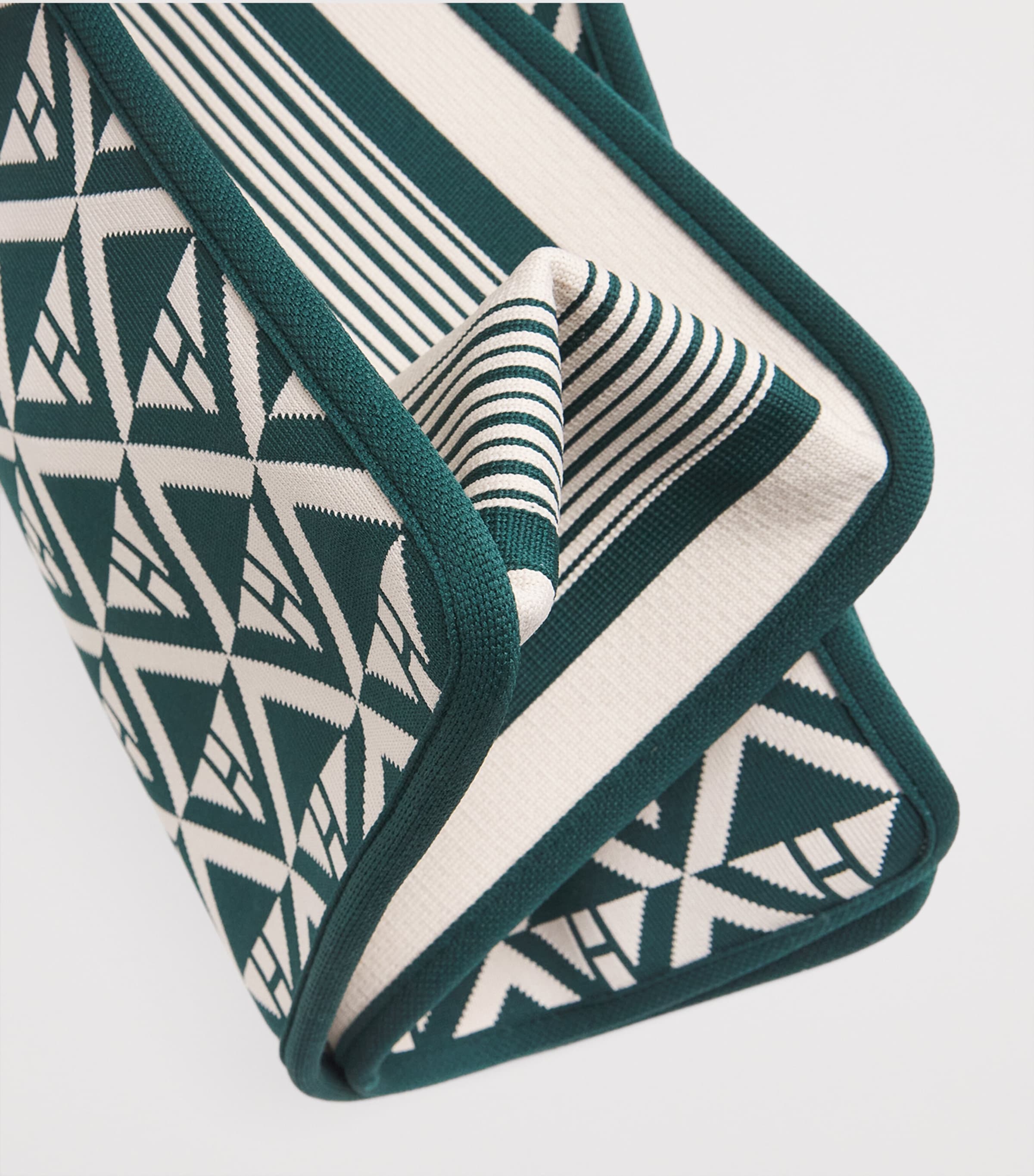 Harrods Medium Geometric Tote Bag Harrods Green Image 6