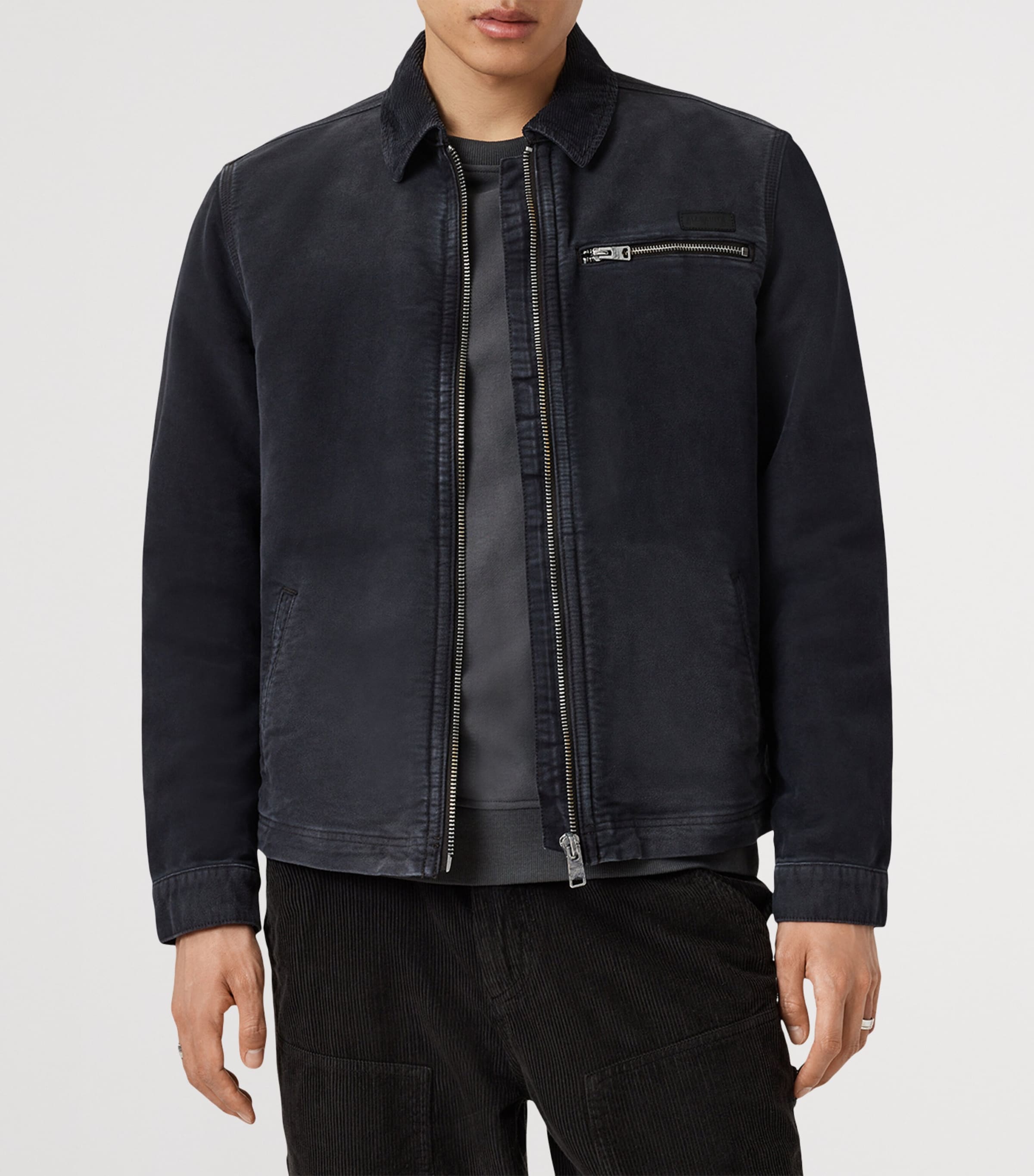 Corduroy-Trim Rothwell Jacket ONYX BLACK Image 4