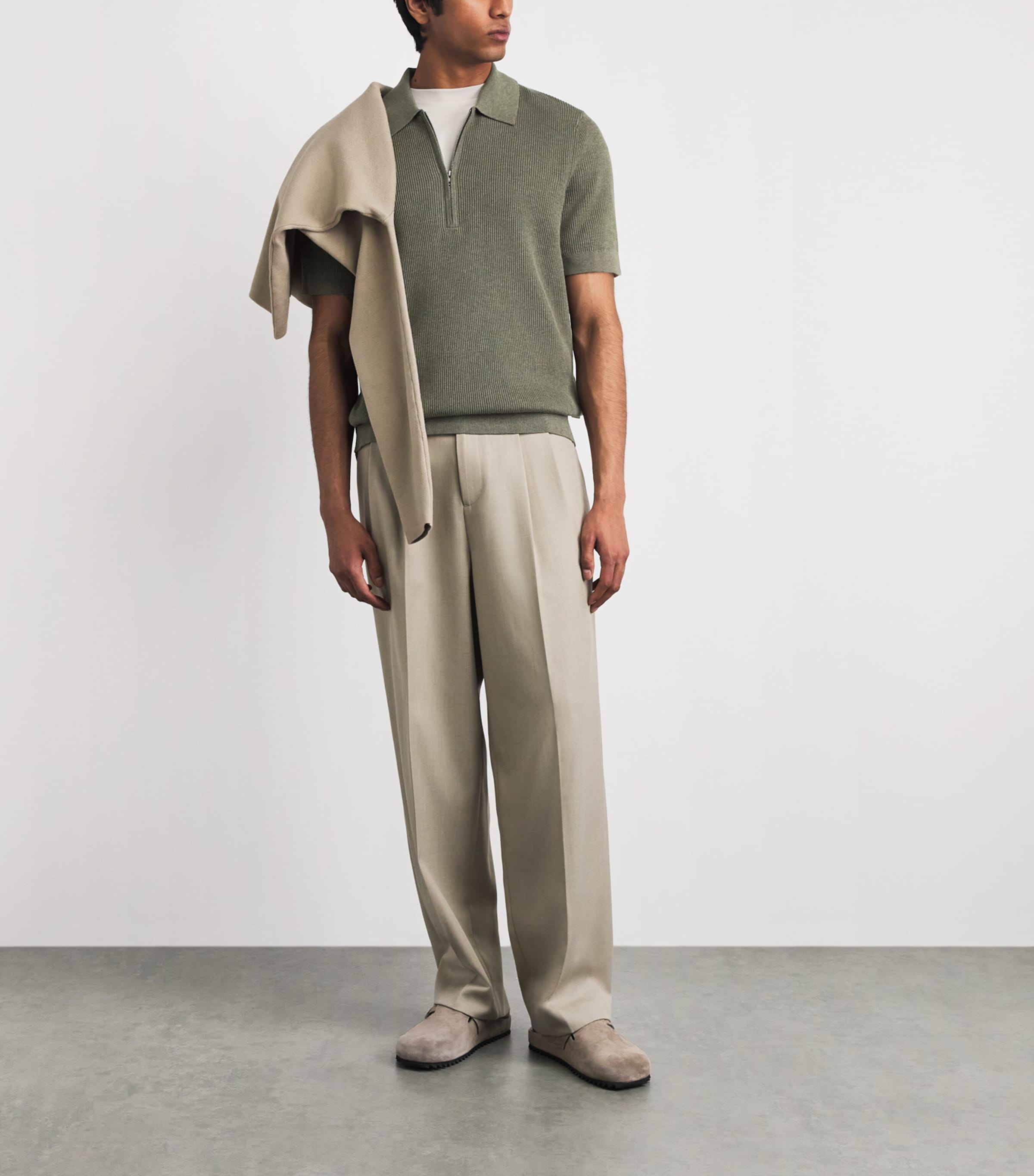 NN.07 Mens Organic Cotton Hansie Polo Shirt Capers Image 2