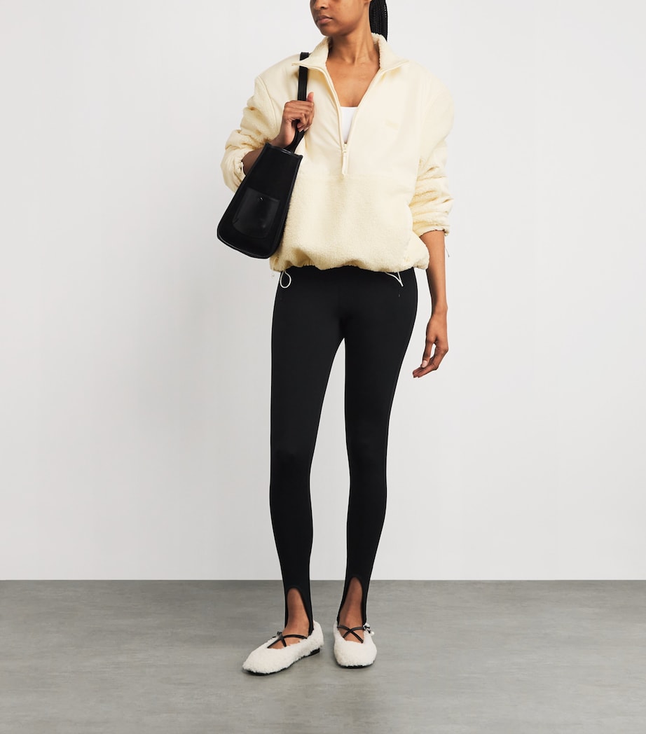 Teddy Oversized Quarter-Zip Sweater ECRU Image 2