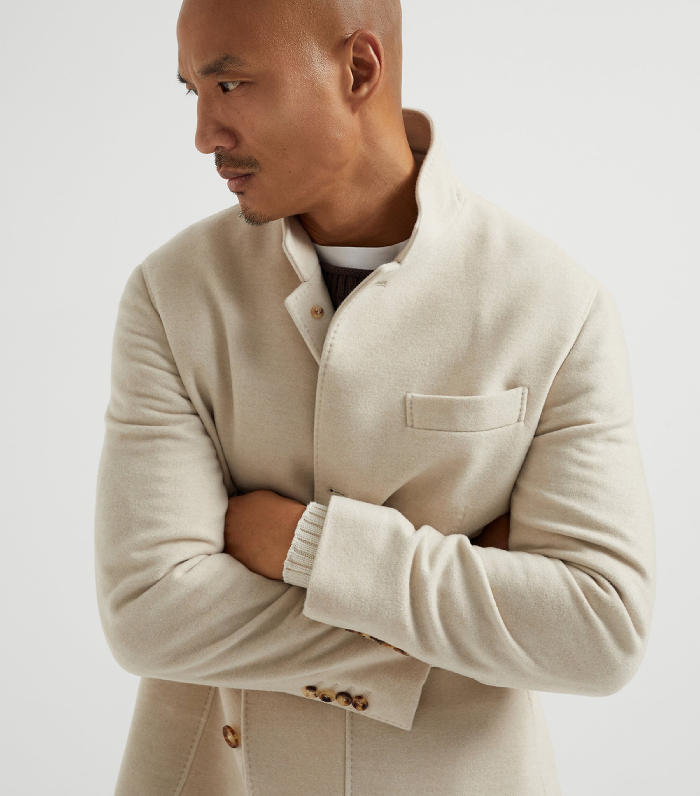 Cashmere Coat COOL BEIGE Image 4