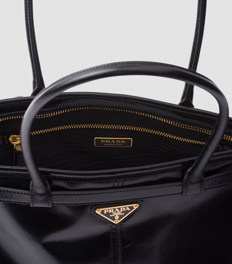 Large Leather Bonnie Top-Handle Bag F0002 Image 8