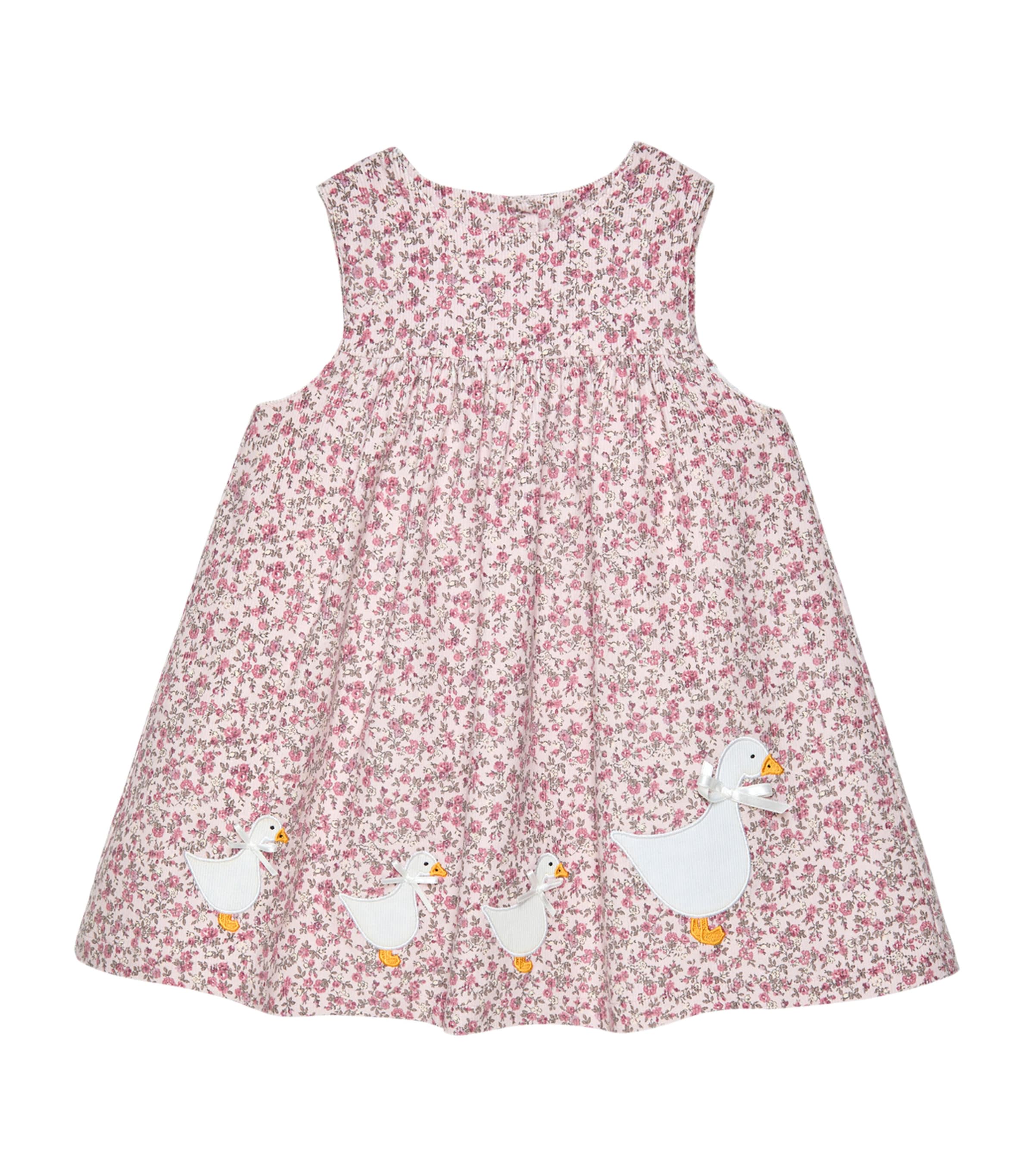 Trotters Cotton Duck Floral Dress In Pink