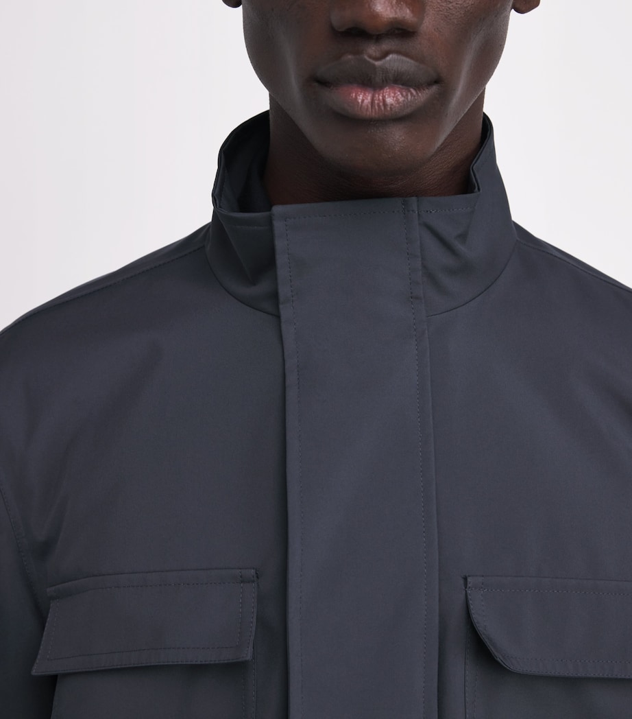 Patch Pocket Bomber Jacket BLUE 9220 Image 6