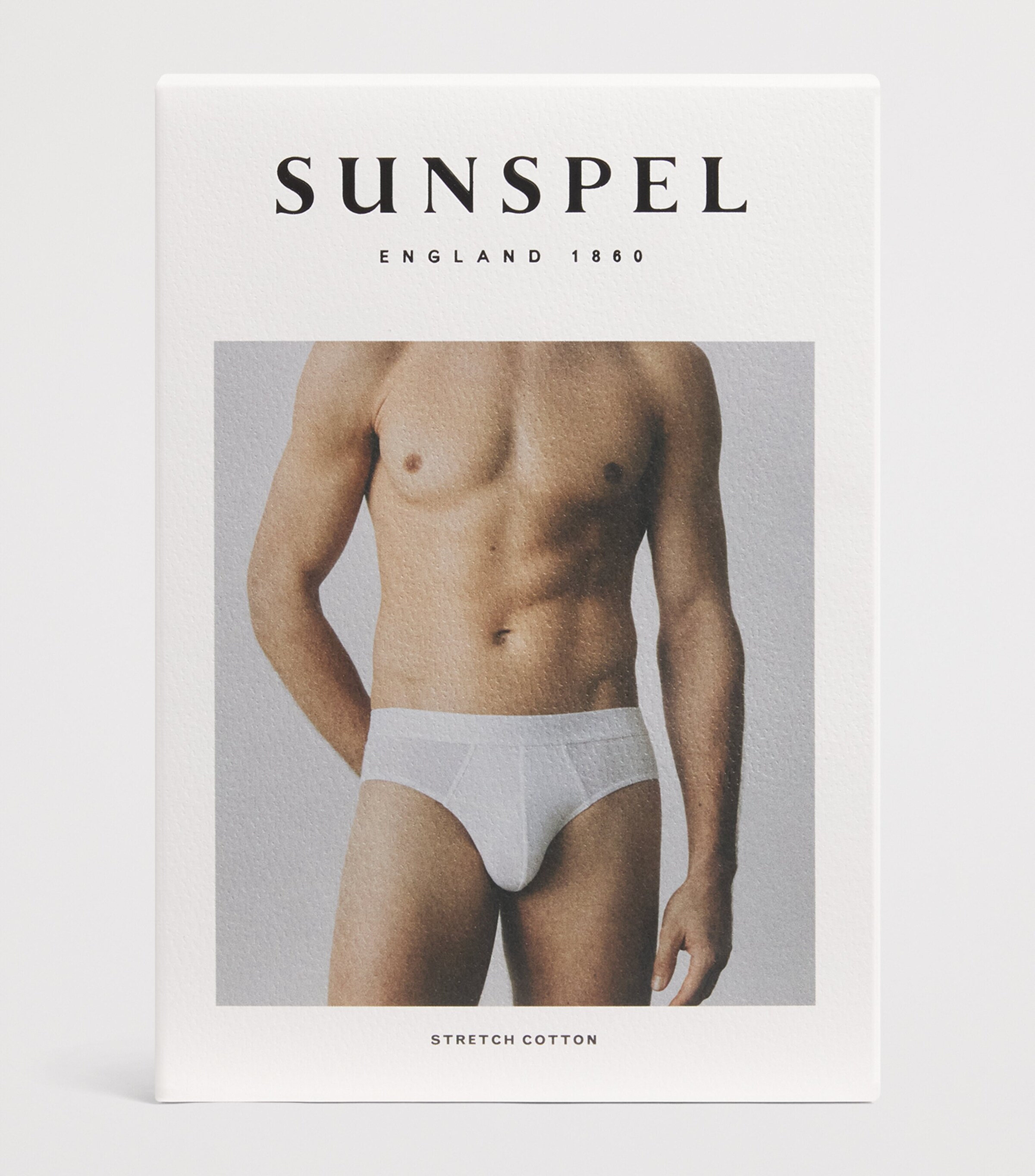 Sunspel Mens Stretch-Cotton Briefs Bkaa Black Image 4