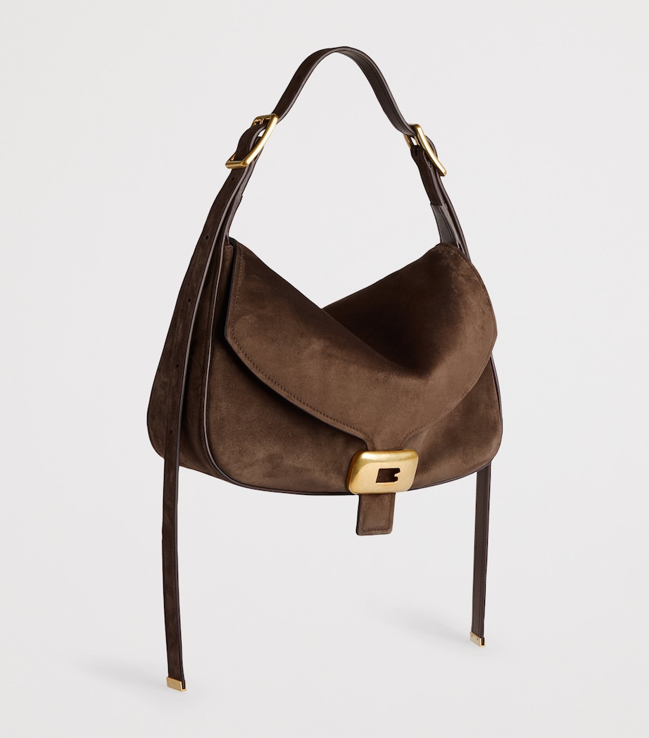 Balenciaga Womens Suede Clicca Shoulder Bag Image 8