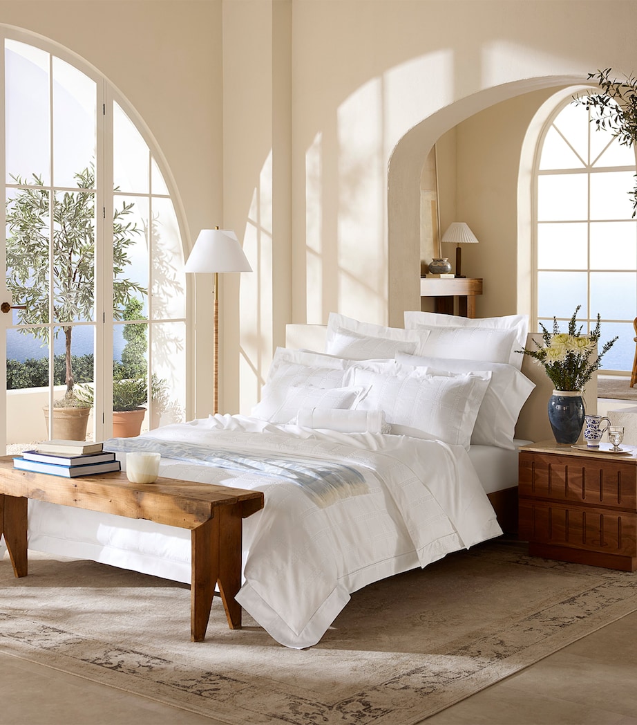 Pratesi Impero King Pillowcase (50cm x 90cm) White Image 2