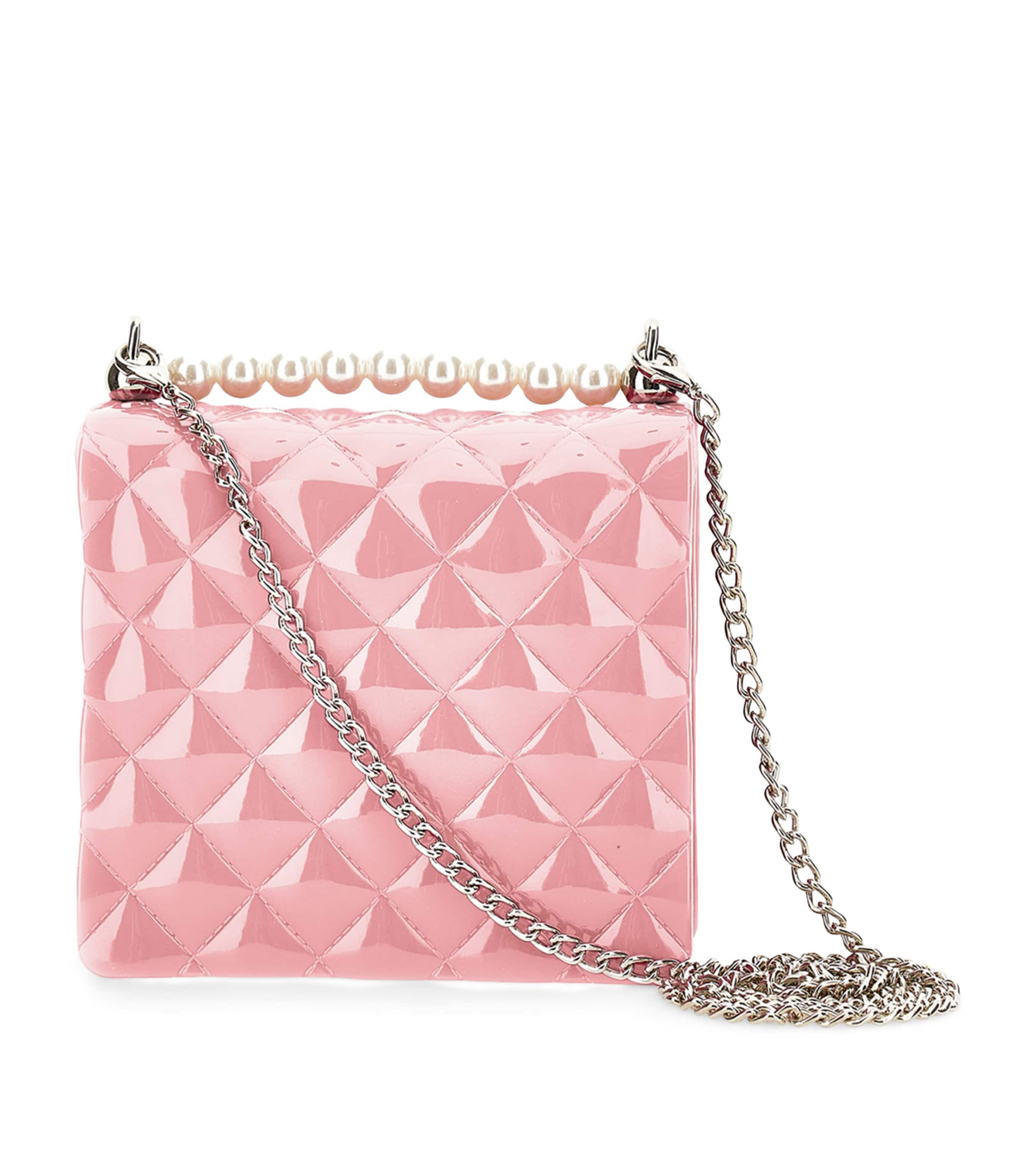 Monnalisa Kids' Pearl-detail Shoulder Bag In Pink