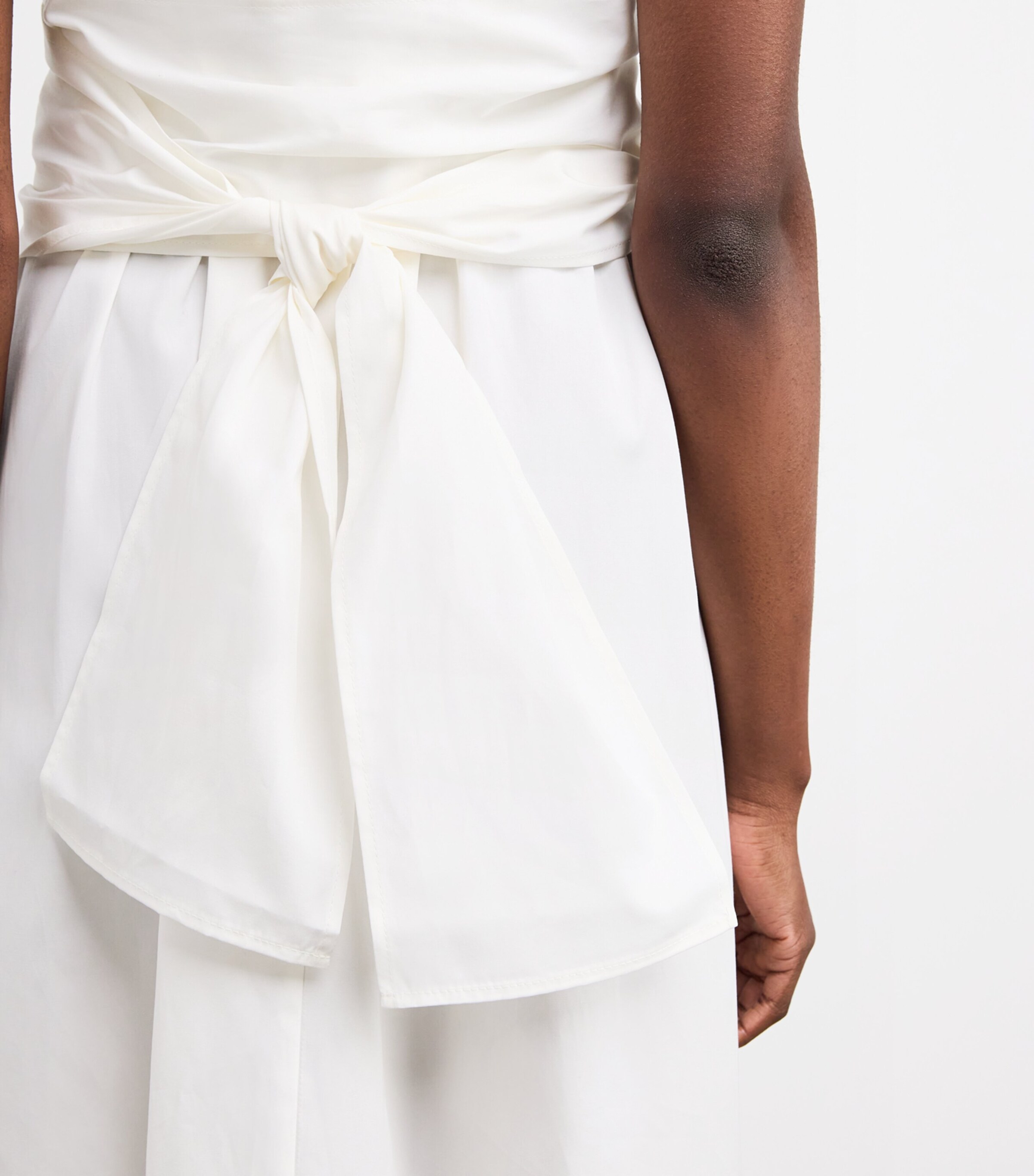 Off-The-Shoulder Midi Dress WHITE Image 6