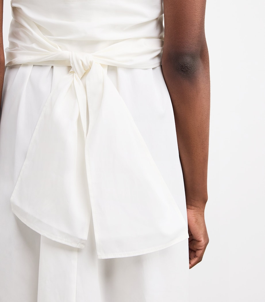 Off-The-Shoulder Midi Dress WHITE Image 6